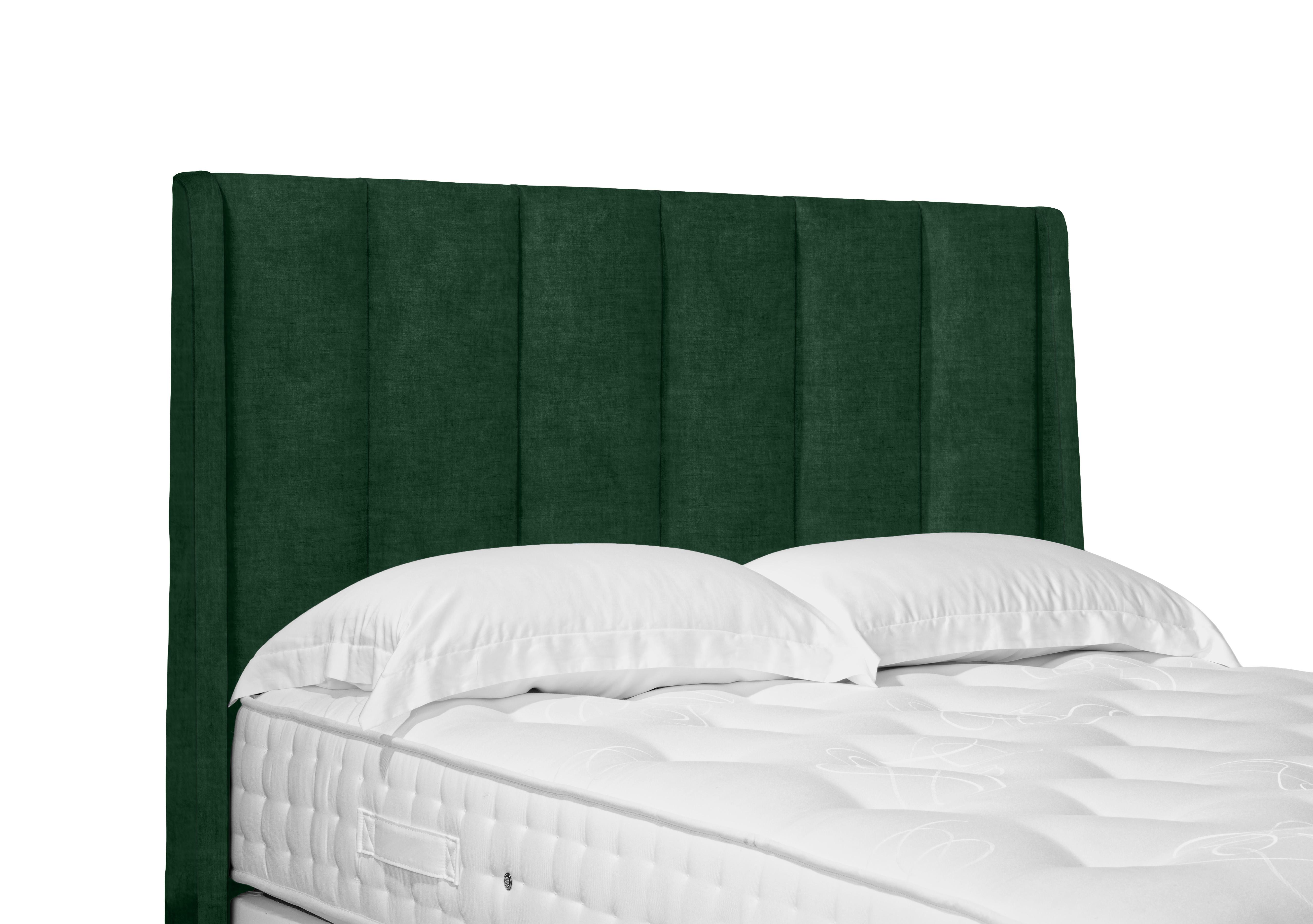 Ryo High Floor Standing Headboard in 502 Tormaline Green on Furniture Village