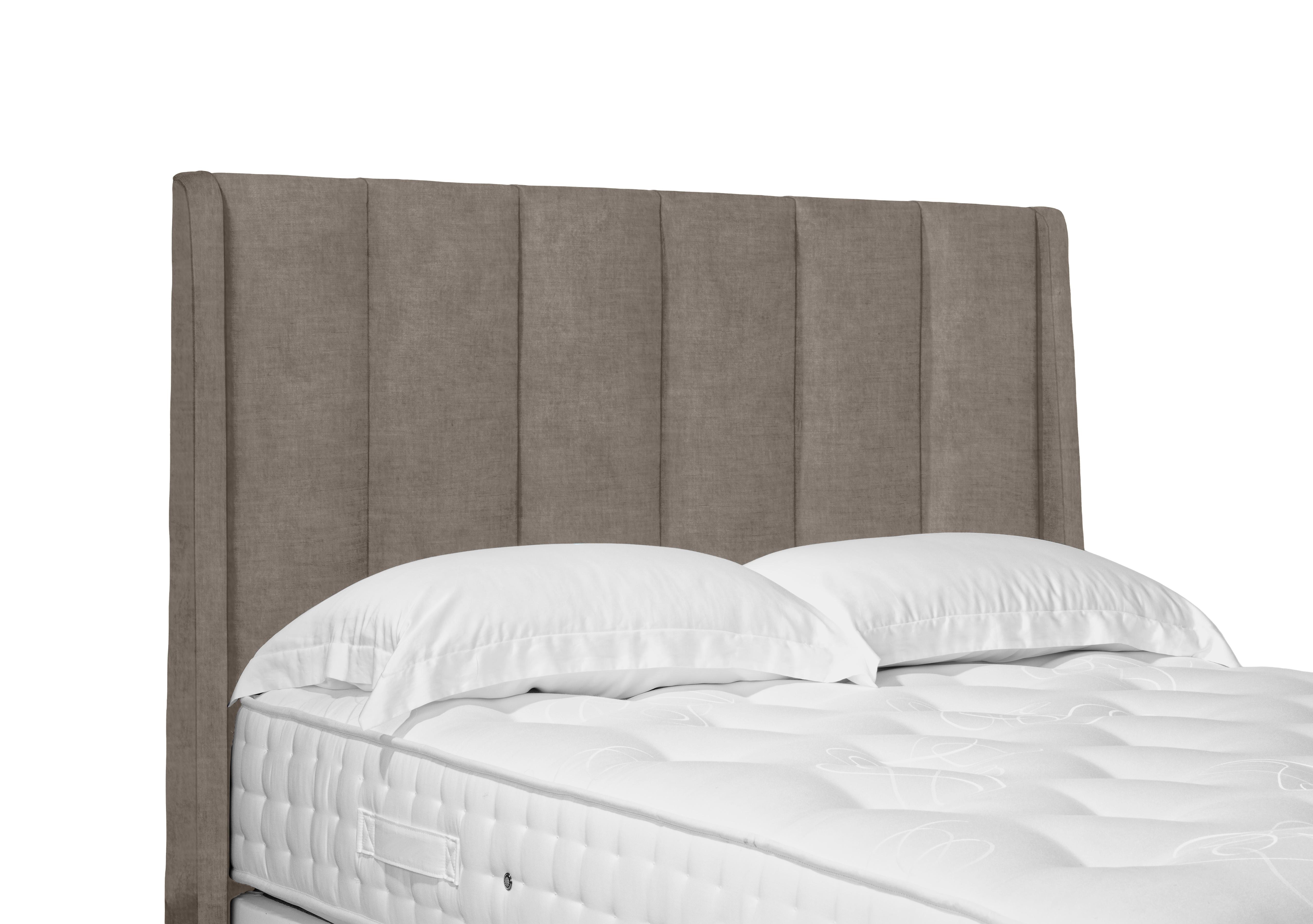 Artisan Collection Ryo High Floor Standing Headboard in 904 Warm Onyx on Furniture Village