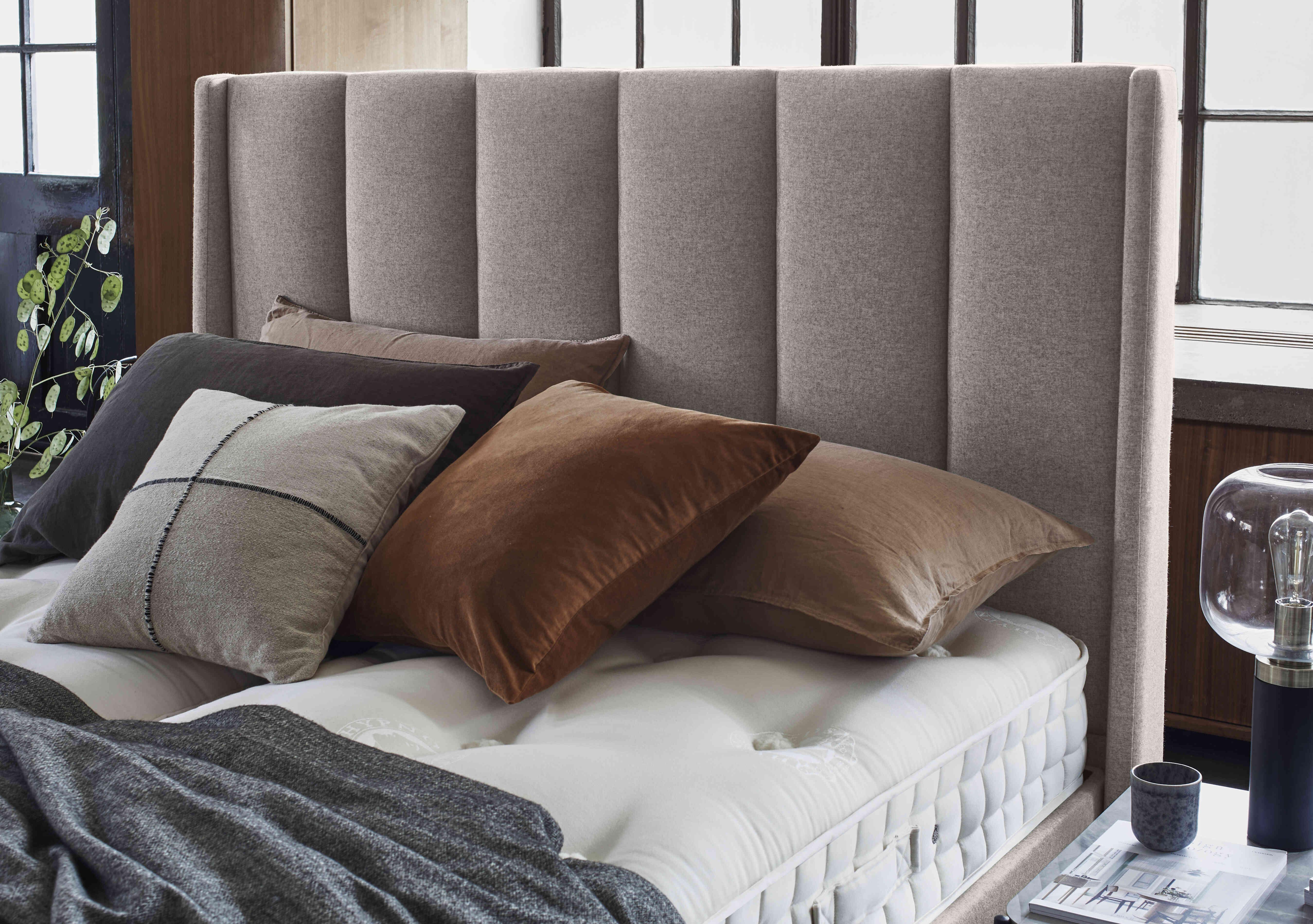 Ryo High Floor Standing Headboard in  on Furniture Village