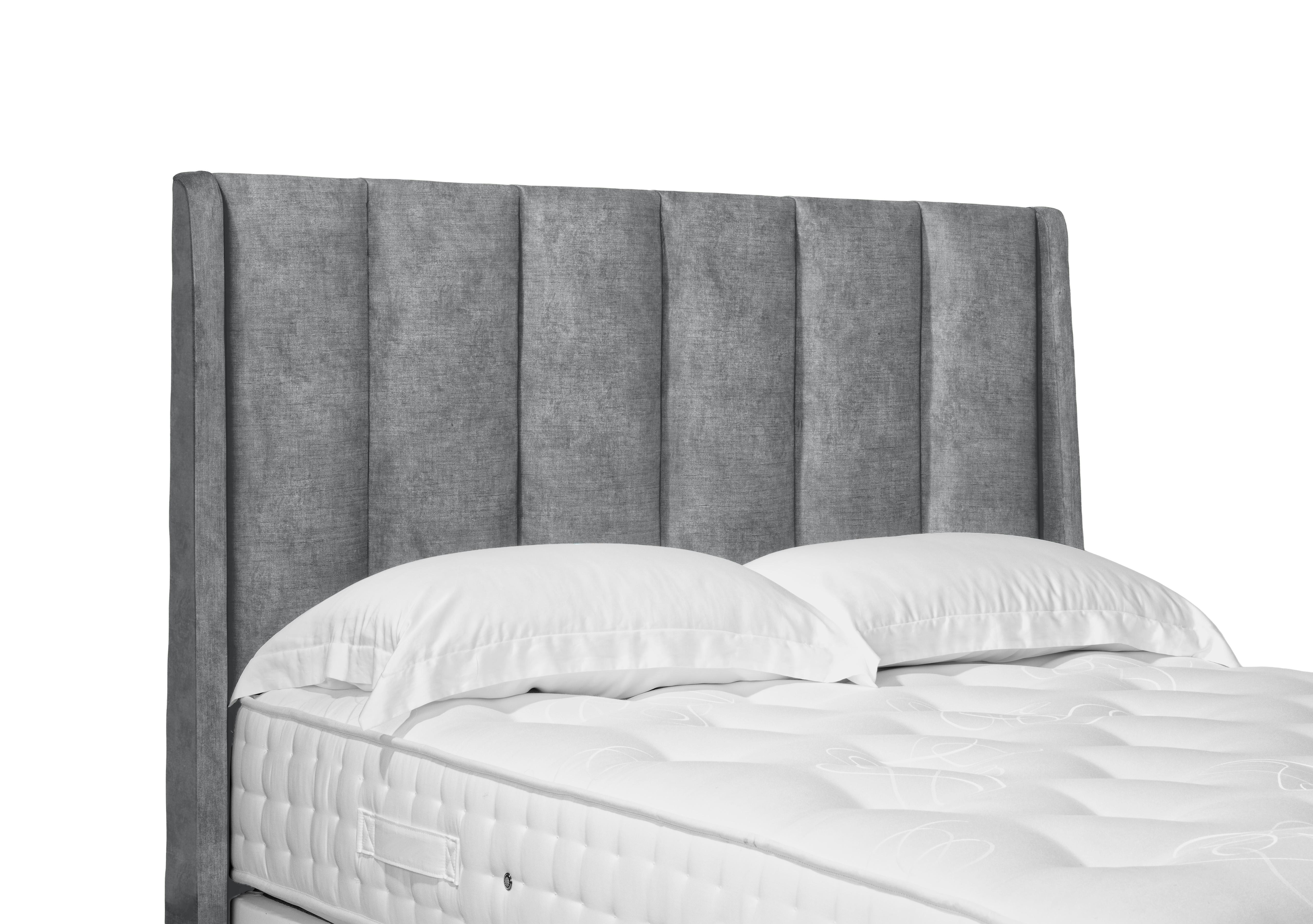 Artisan Collection Ryo High Floor Standing Headboard in Daytona Silver on Furniture Village