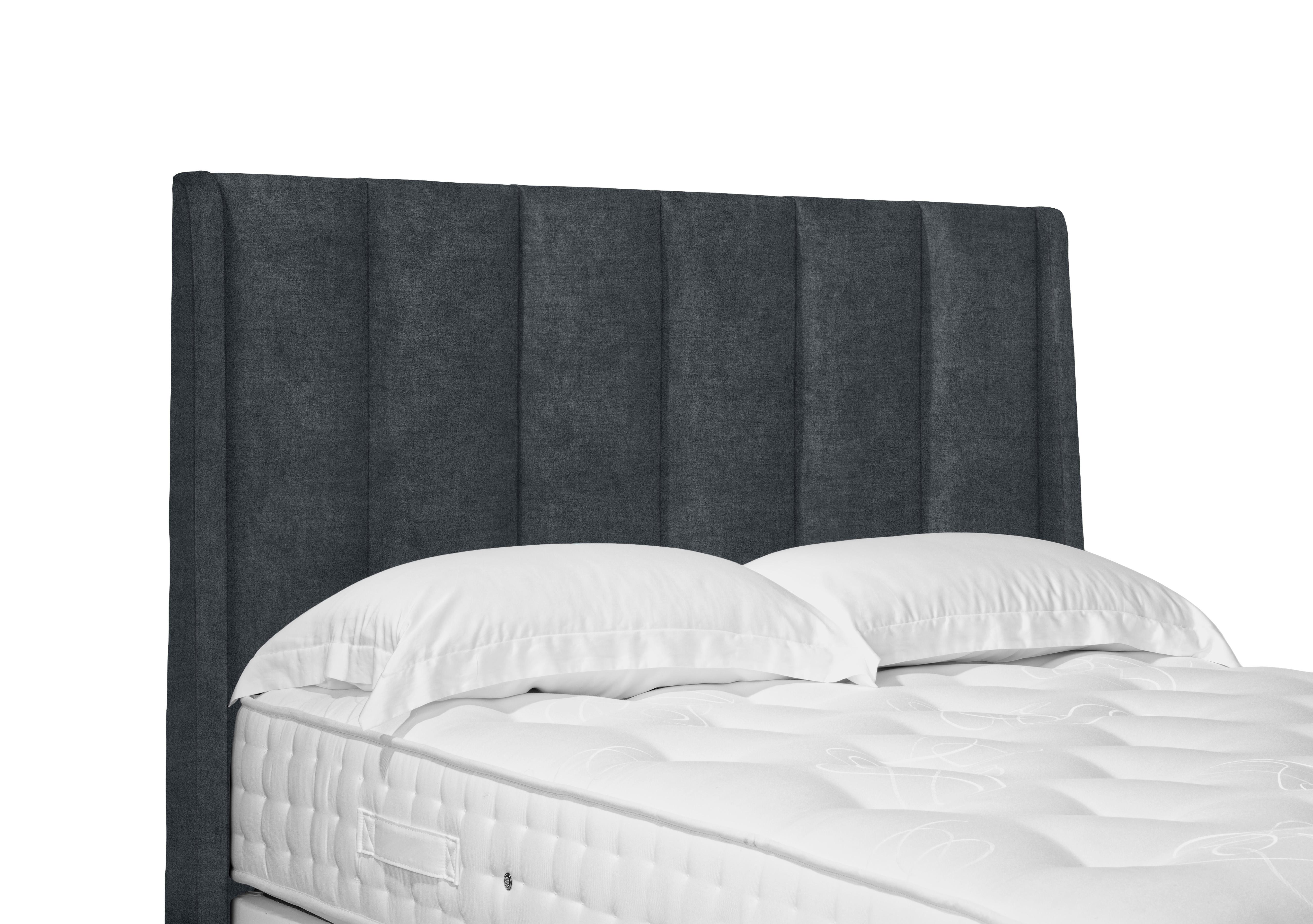 Artisan Collection Ryo High Floor Standing Headboard in Plain Onyx on Furniture Village