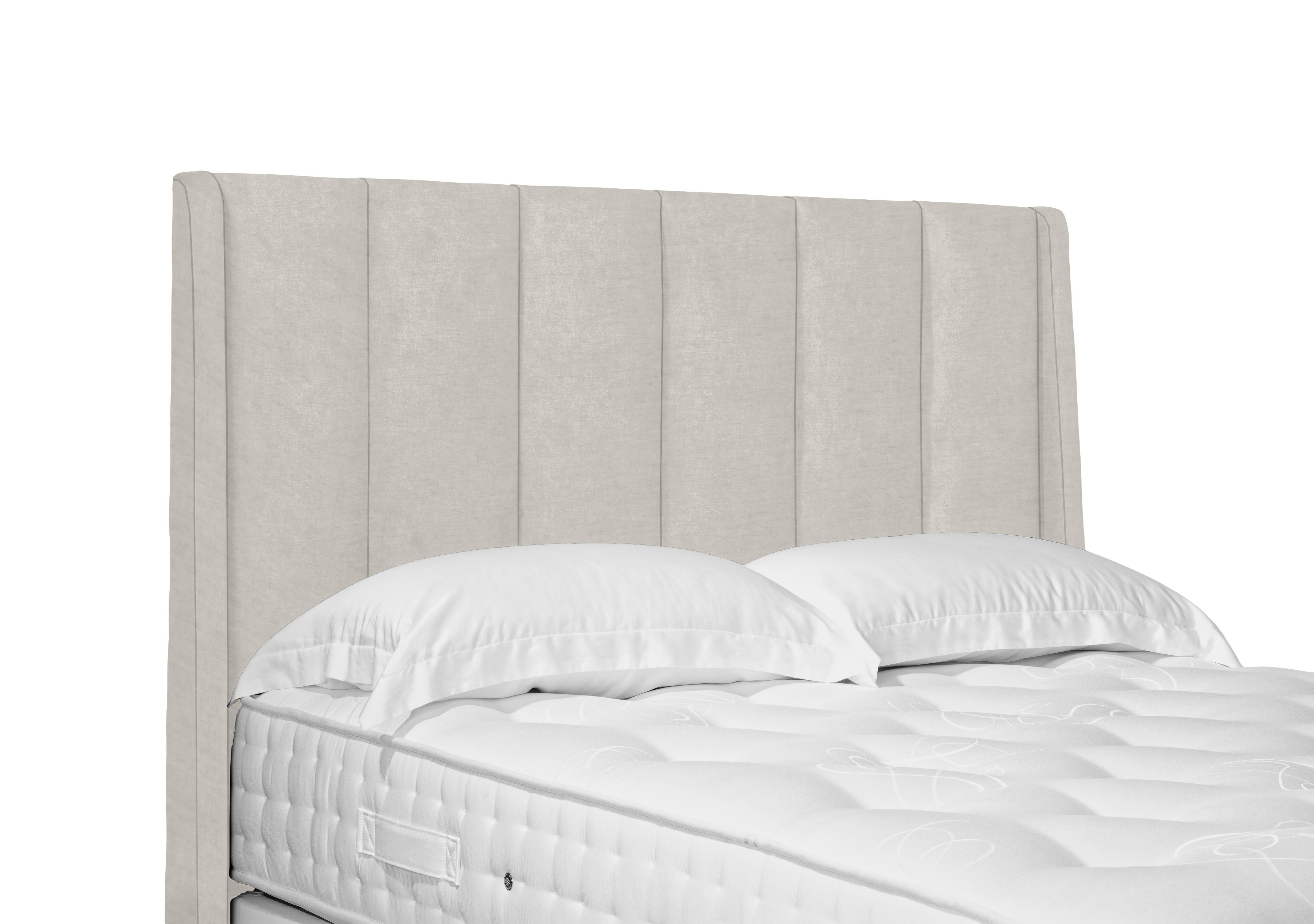 Artisan Collection Ryo High Floor Standing Headboard in Plush Ecru on Furniture Village