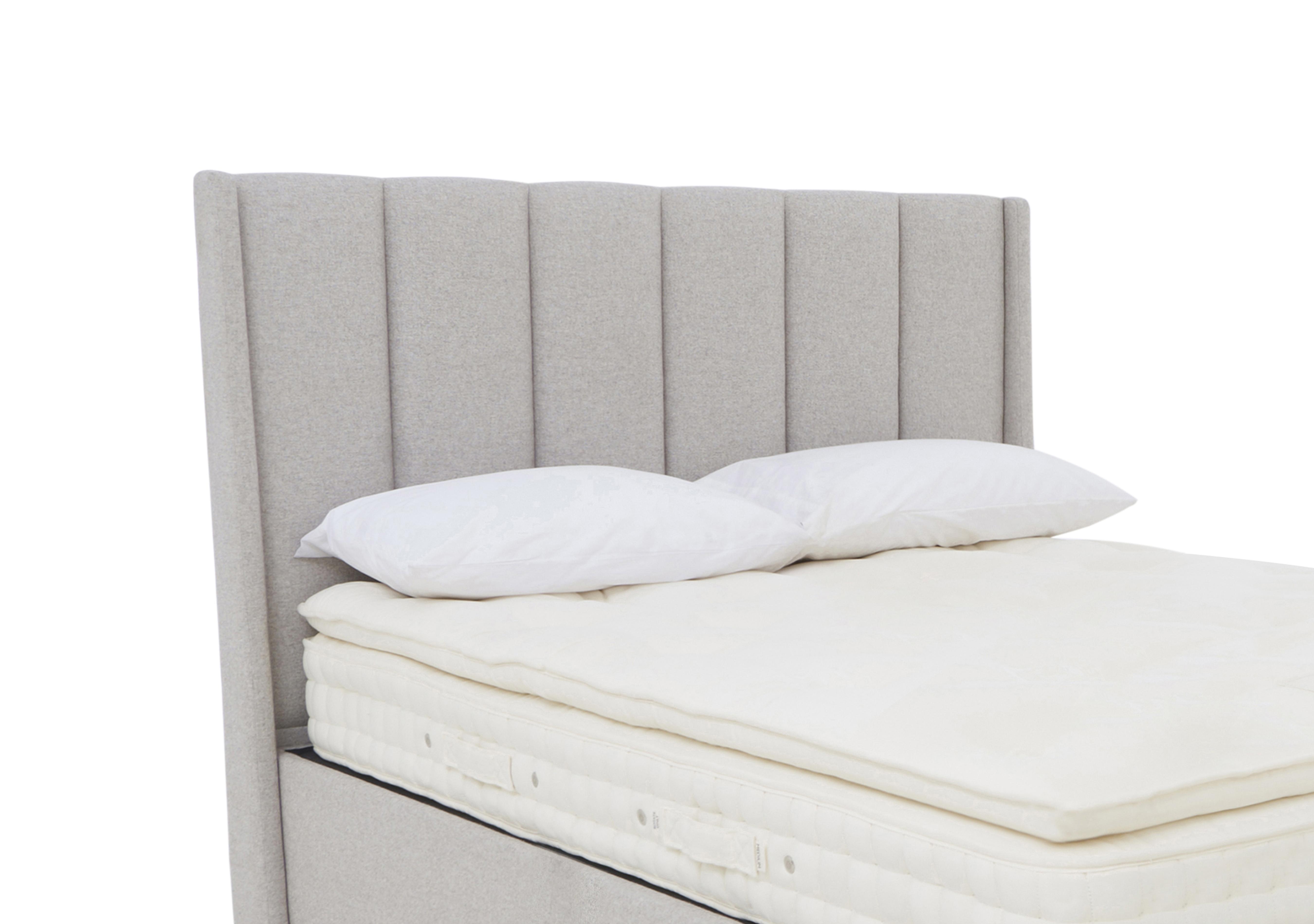 Ryo Floor Standing Headboard in Shetland Pebble on Furniture Village