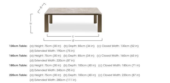 Viola Extending Dining Table with Metal Legs in  on Furniture Village