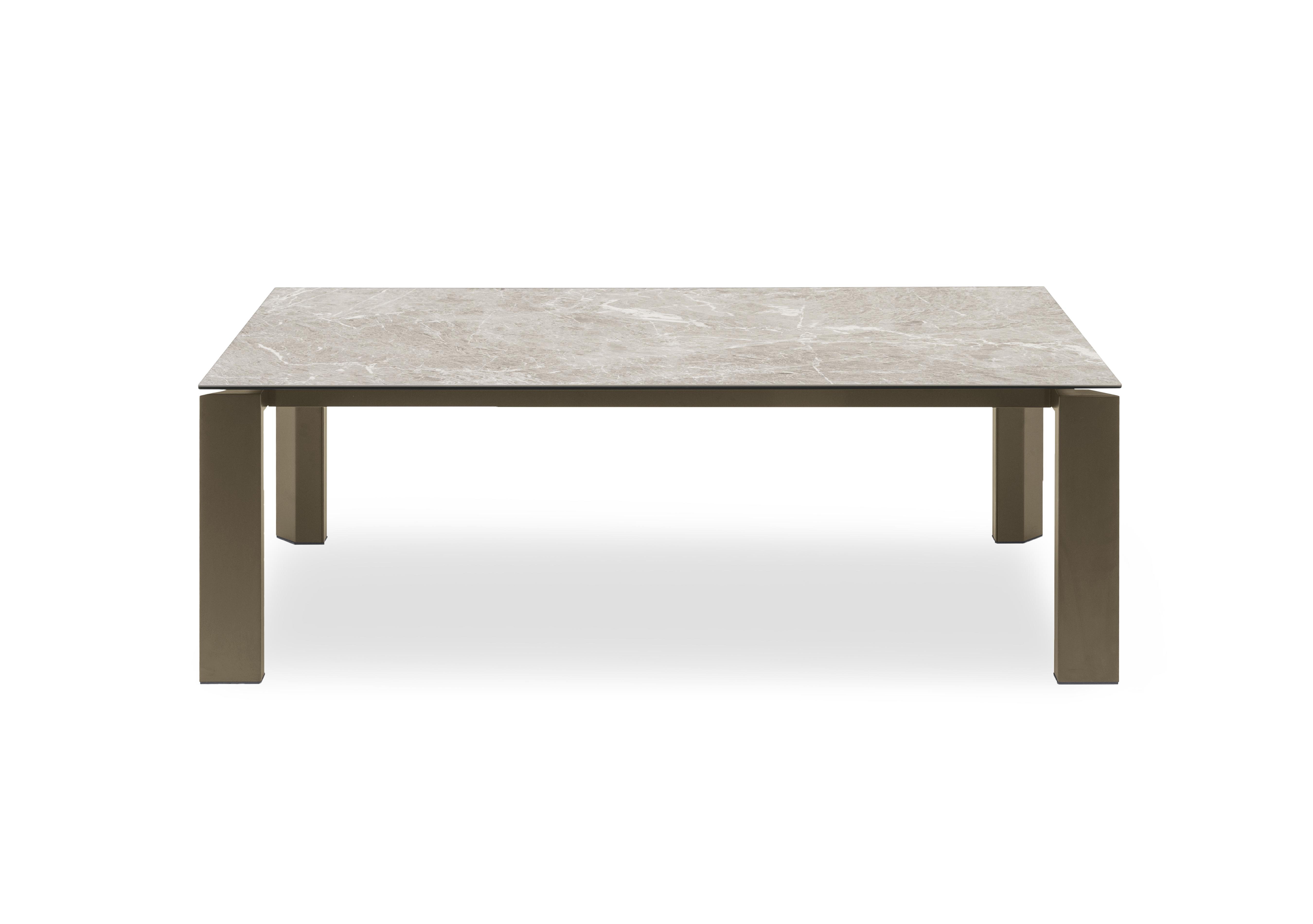 Viola Extending Dining Table with Metal Legs in Mtl Lva-Arn on Furniture Village