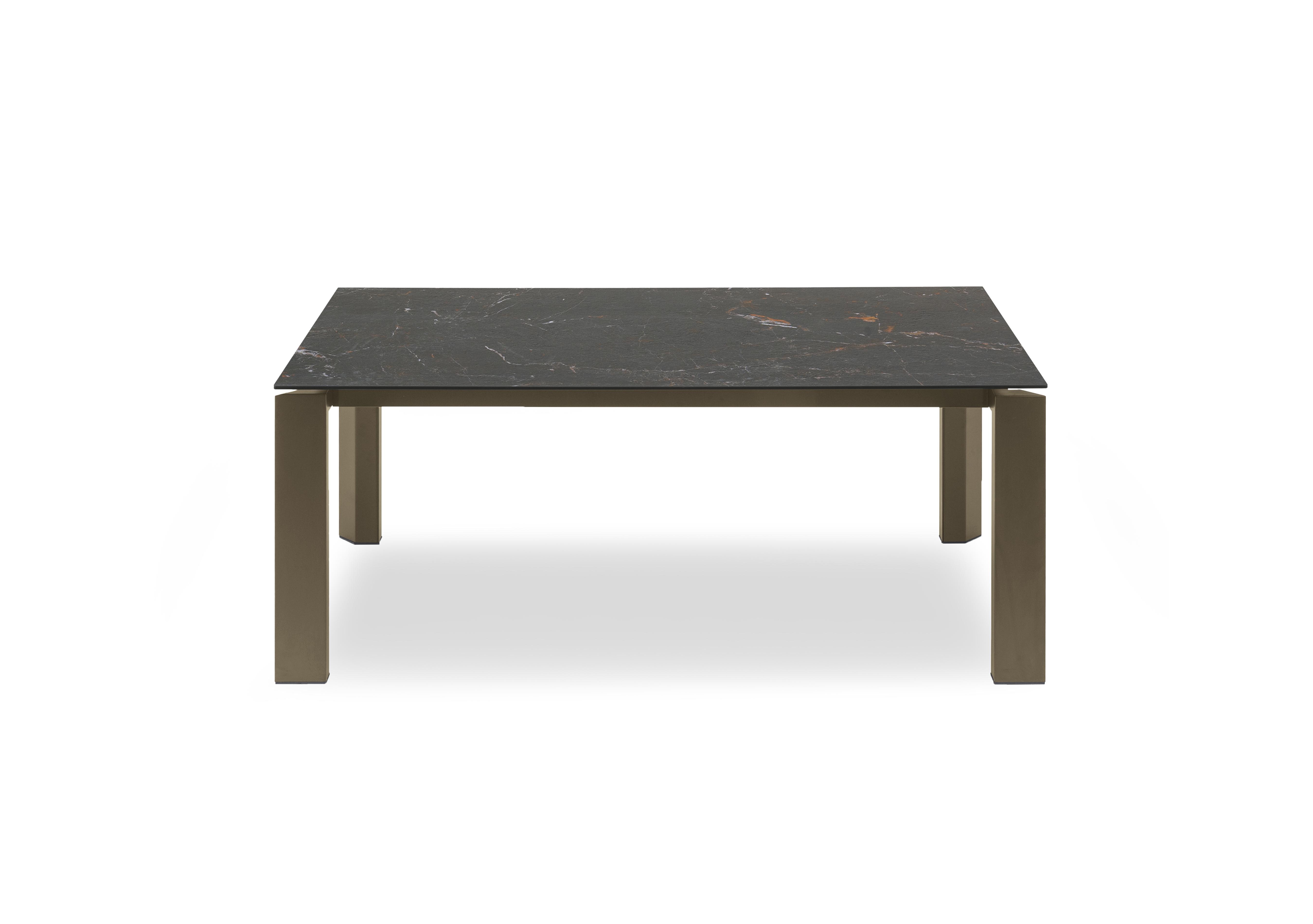 Viola Extending Dining Table with Metal Legs in Mtl Lva-Cal on Furniture Village