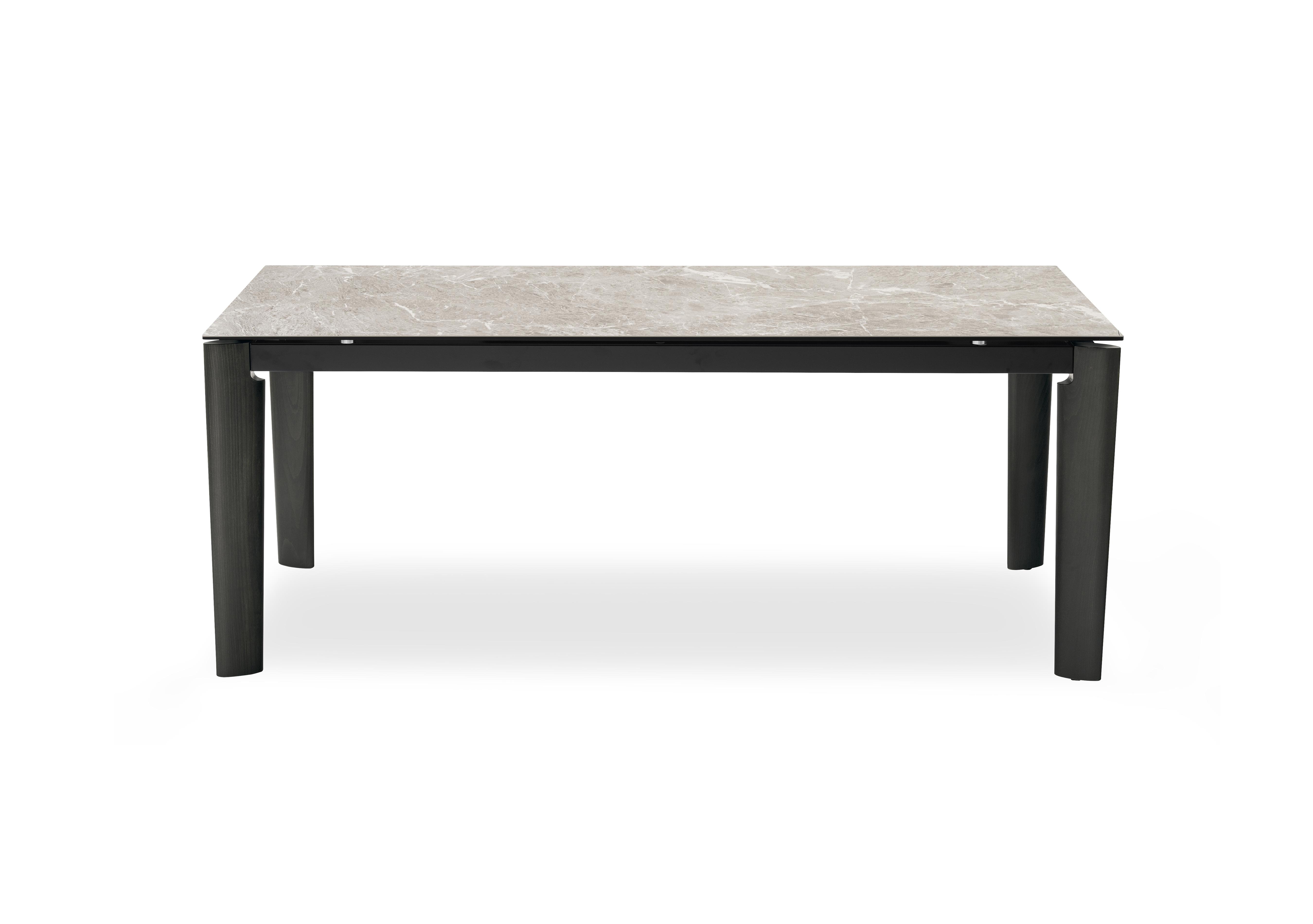 Rosa Extending Dining Table with Wooden Legs in Wdn Grp-Arn on Furniture Village