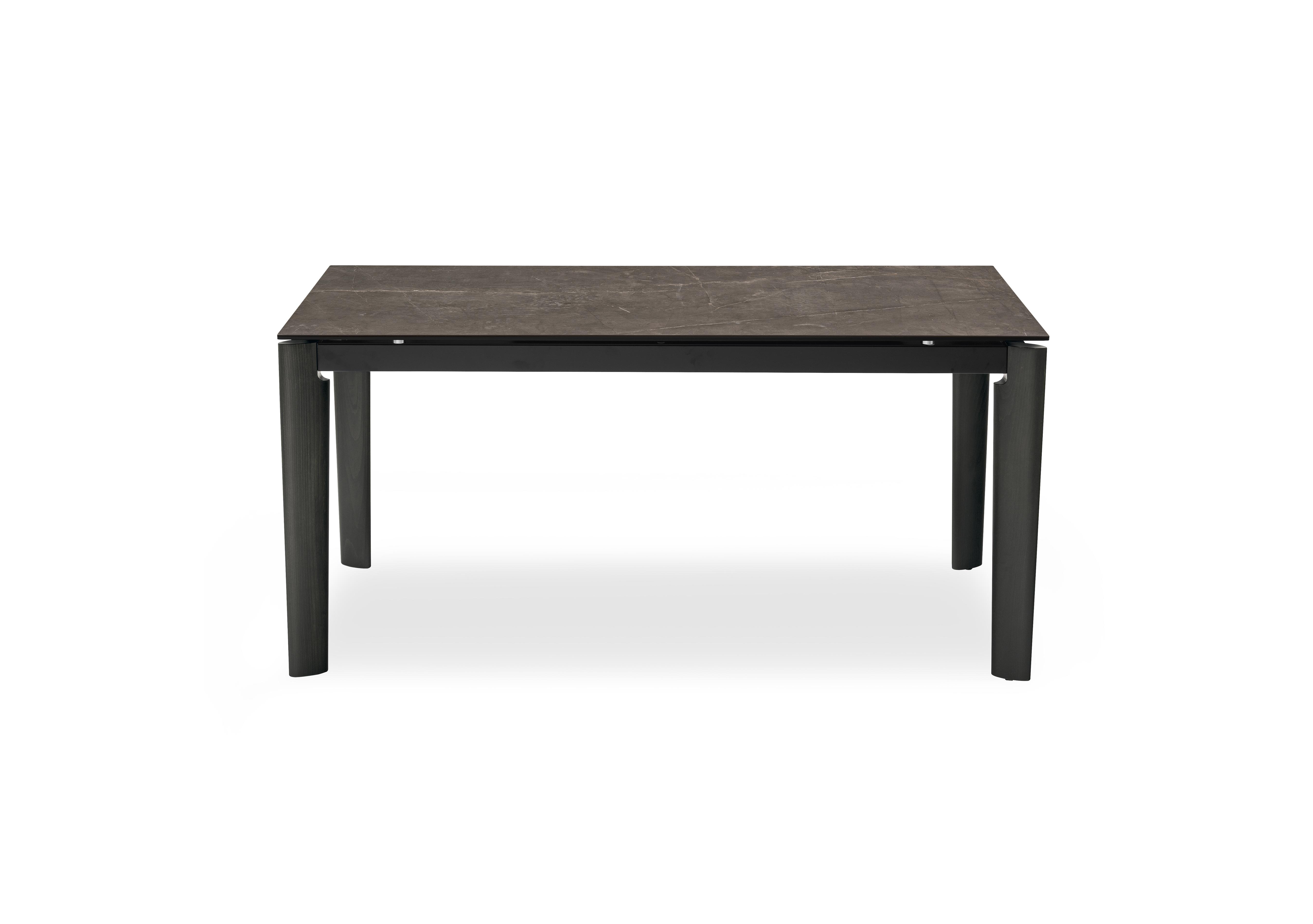 Rosa Extending Dining Table with Wooden Legs in Wdn Grp-Brz on Furniture Village