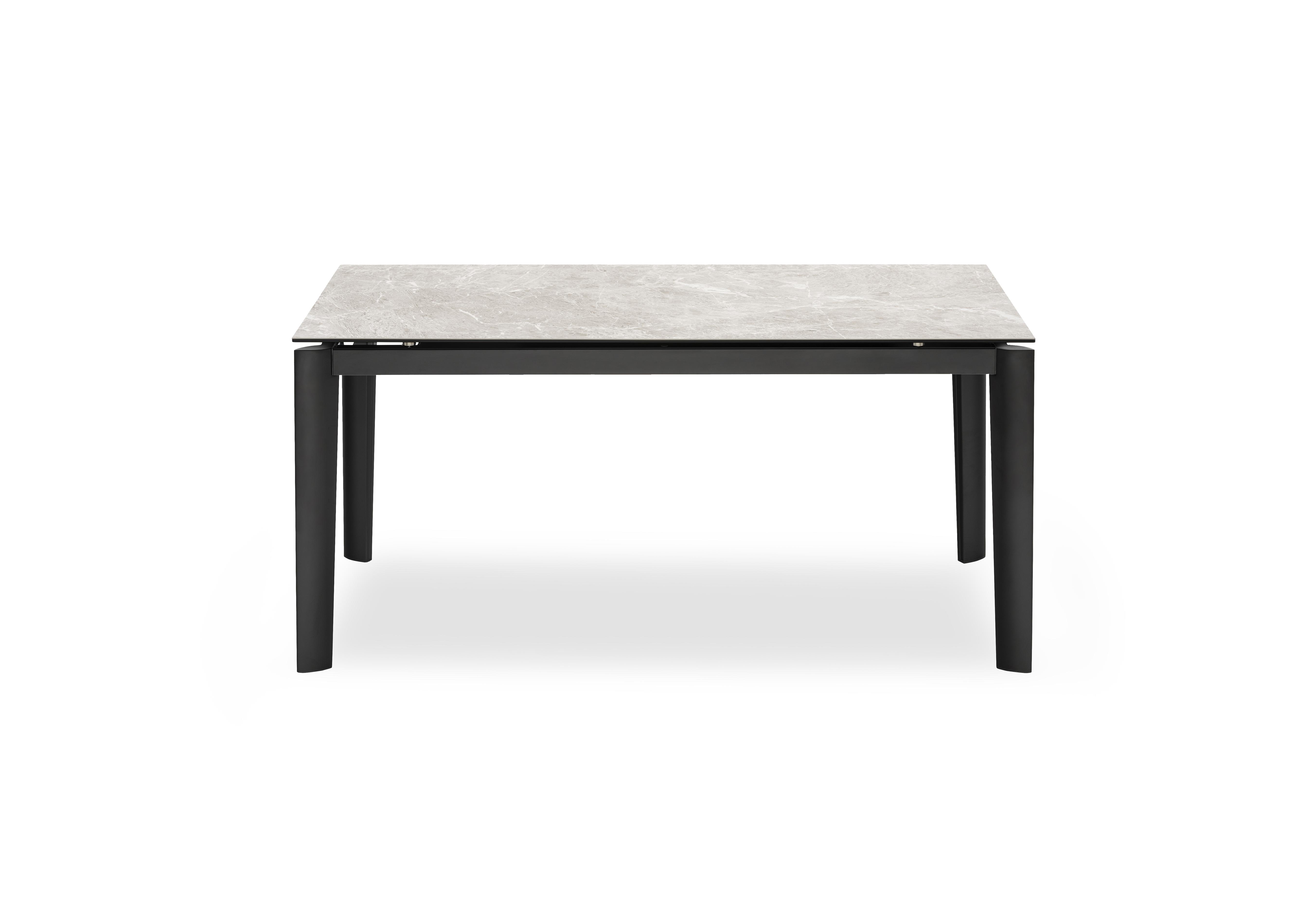 Rosa Extending Dining Table with Metal Legs in Mtl Blk-Arn on Furniture Village