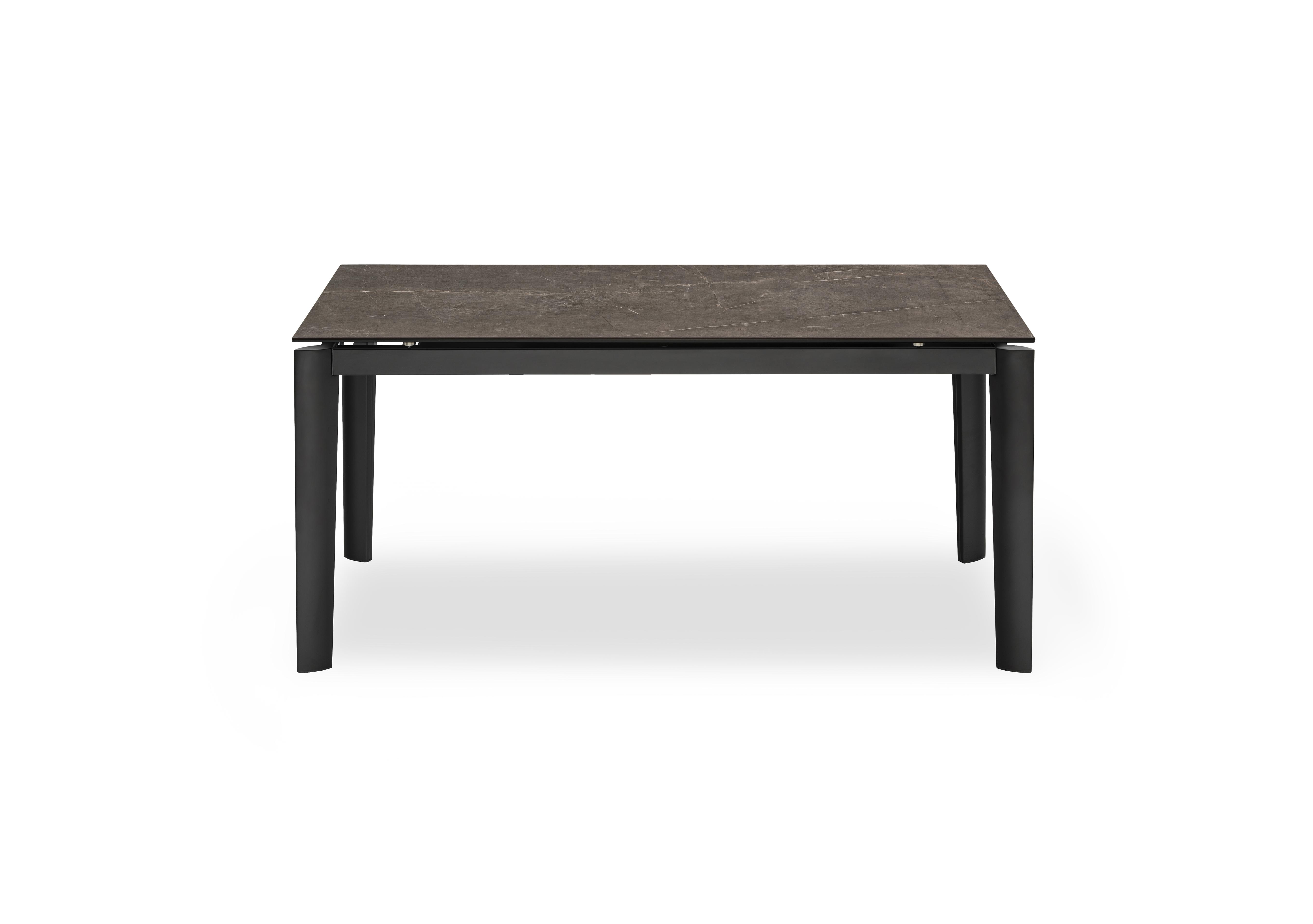 Rosa Extending Dining Table with Metal Legs in Mtl Blk-Brz on Furniture Village