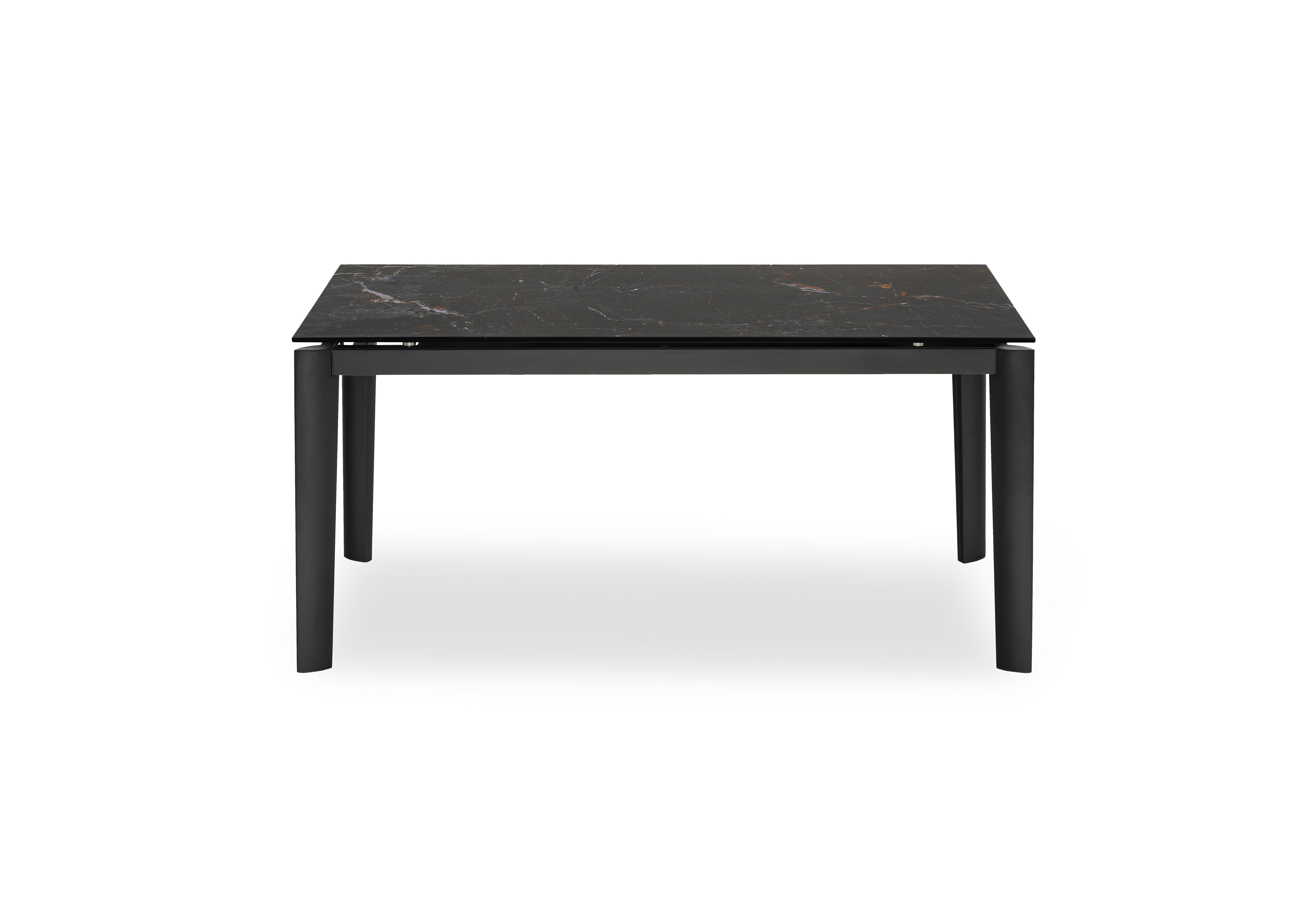 Rosa Extending Dining Table with Metal Legs in Mtl Blk-Cal on Furniture Village