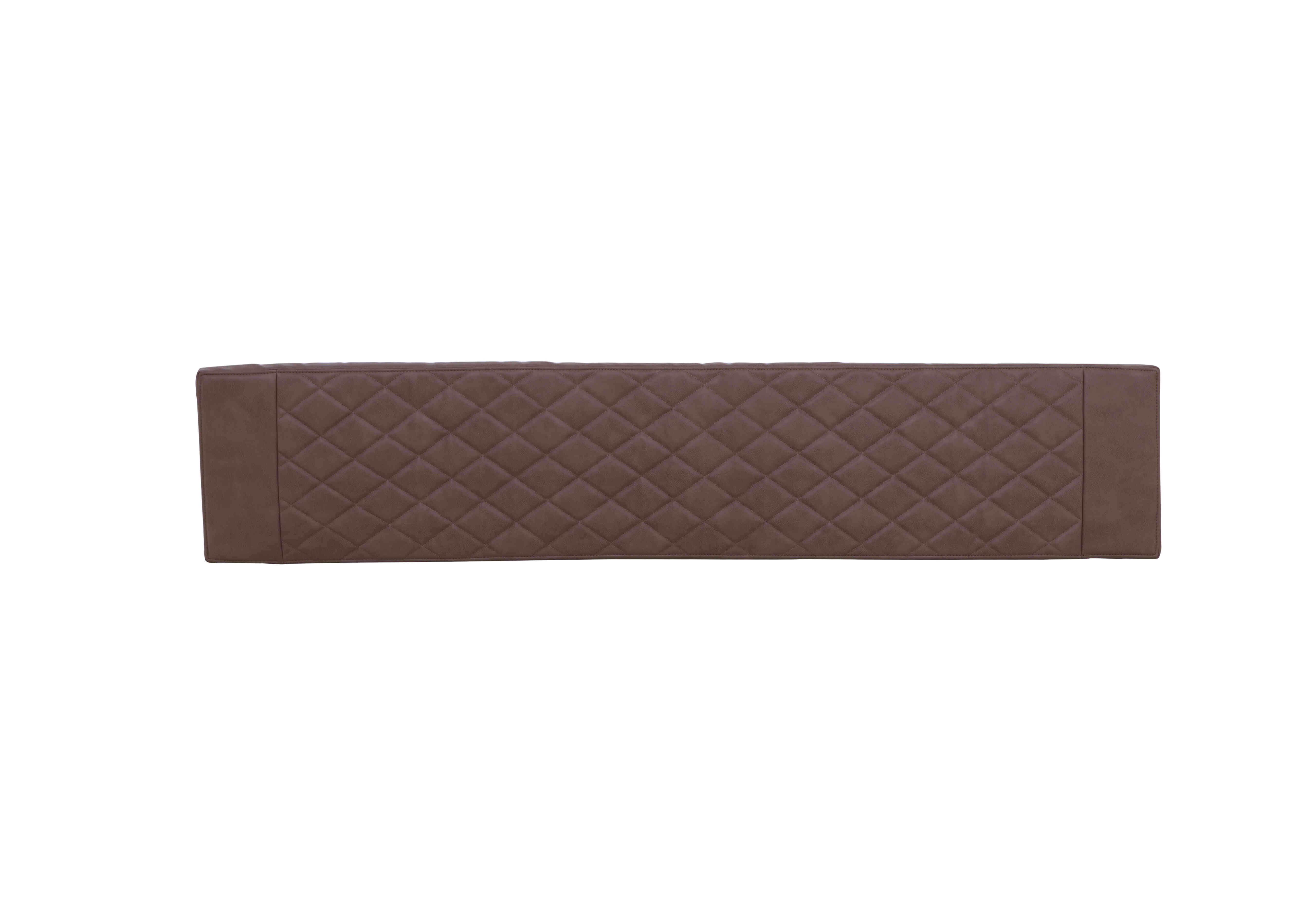 Mars Faux Leather Dining Bench Pad in Tan on Furniture Village