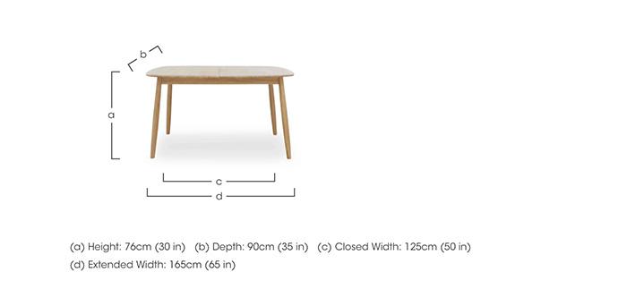 Stockholm Small Extending Dining Table in  on Furniture Village