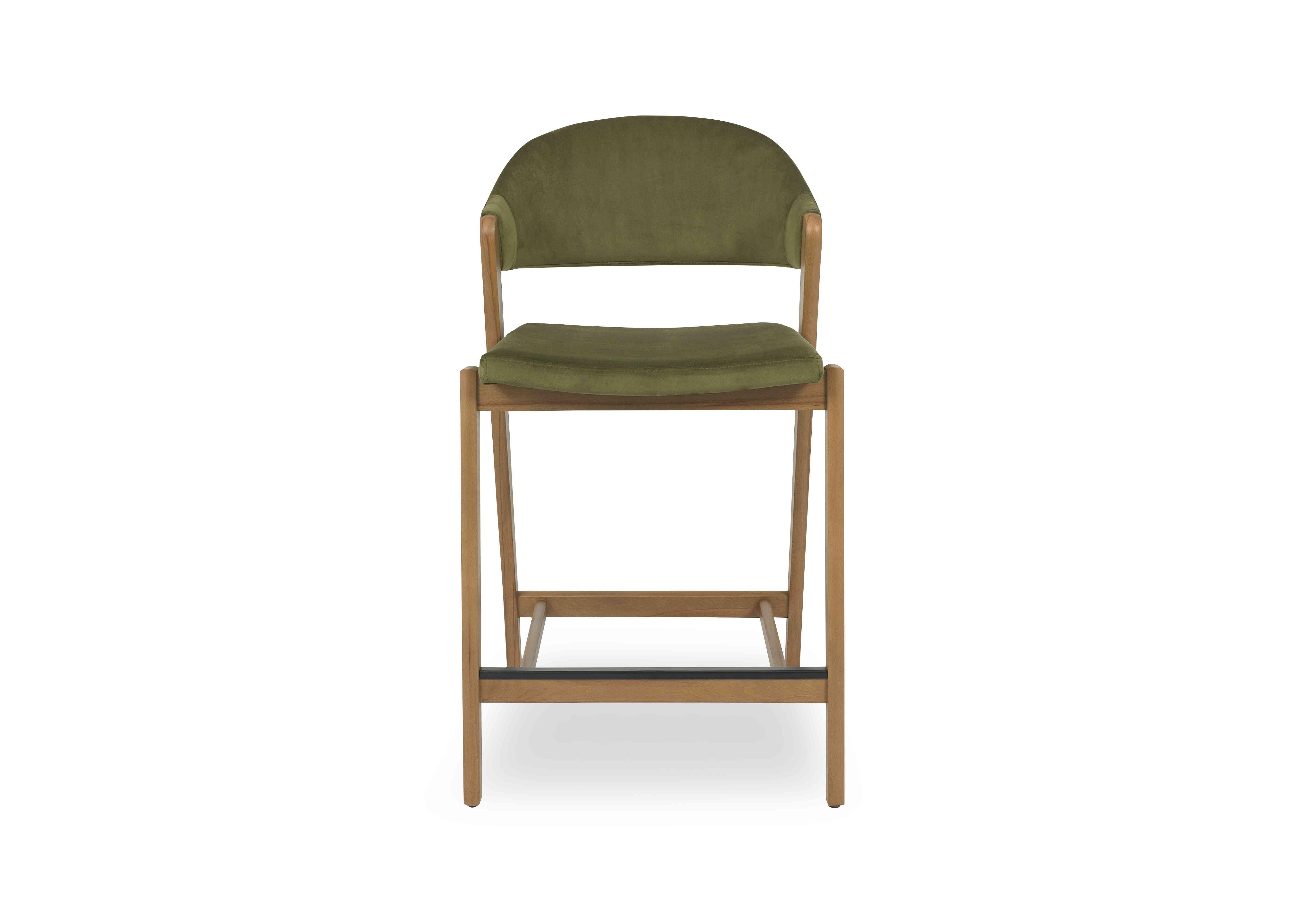 Stratford Bar Stool in Cedar Velvet on Furniture Village
