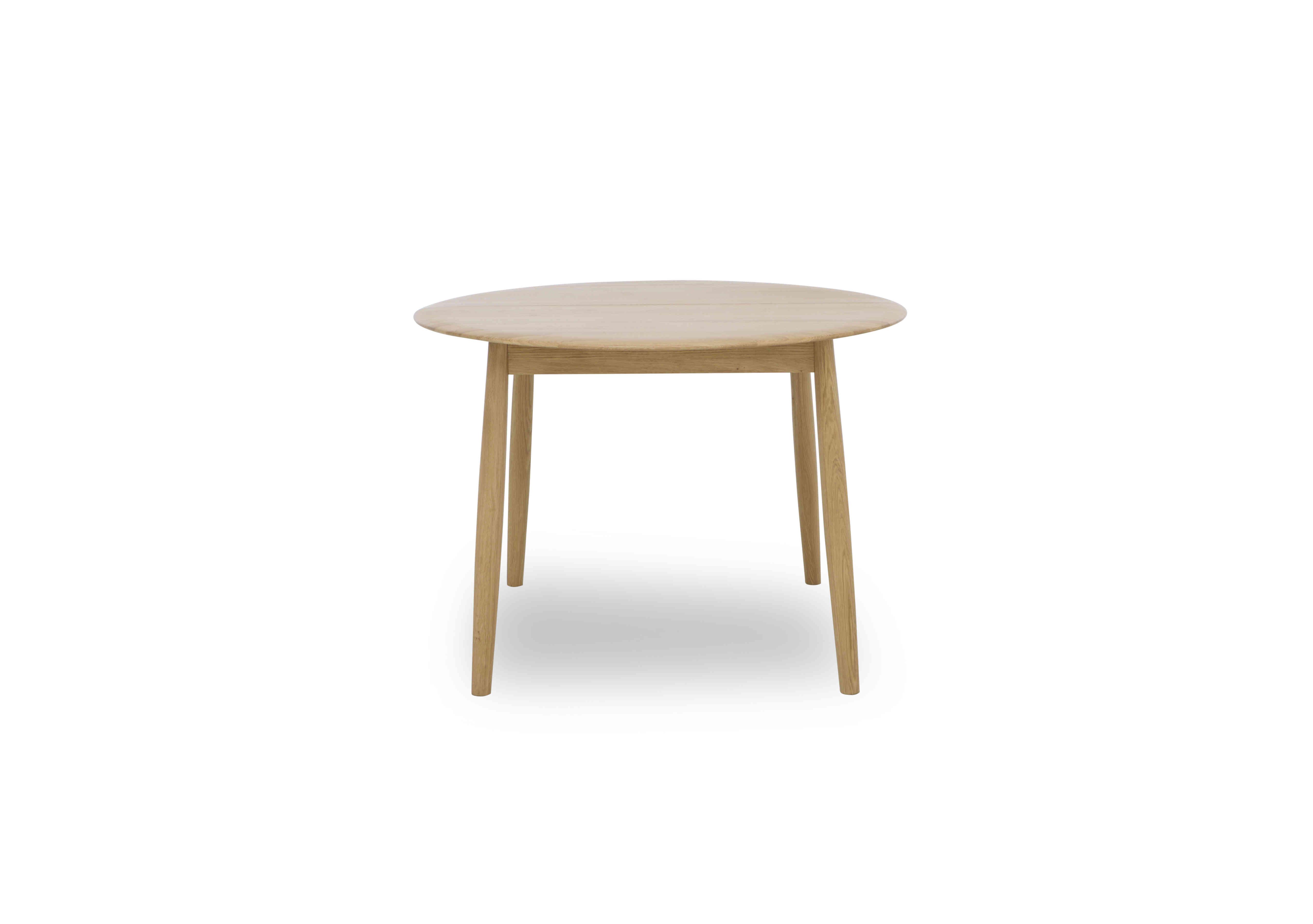 Stockholm Round Extending Dining Table in Light Oak on Furniture Village