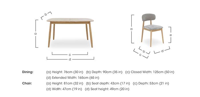 Stockholm Small Extending Dining Table and 4 Wooden Dining Chairs in  on Furniture Village