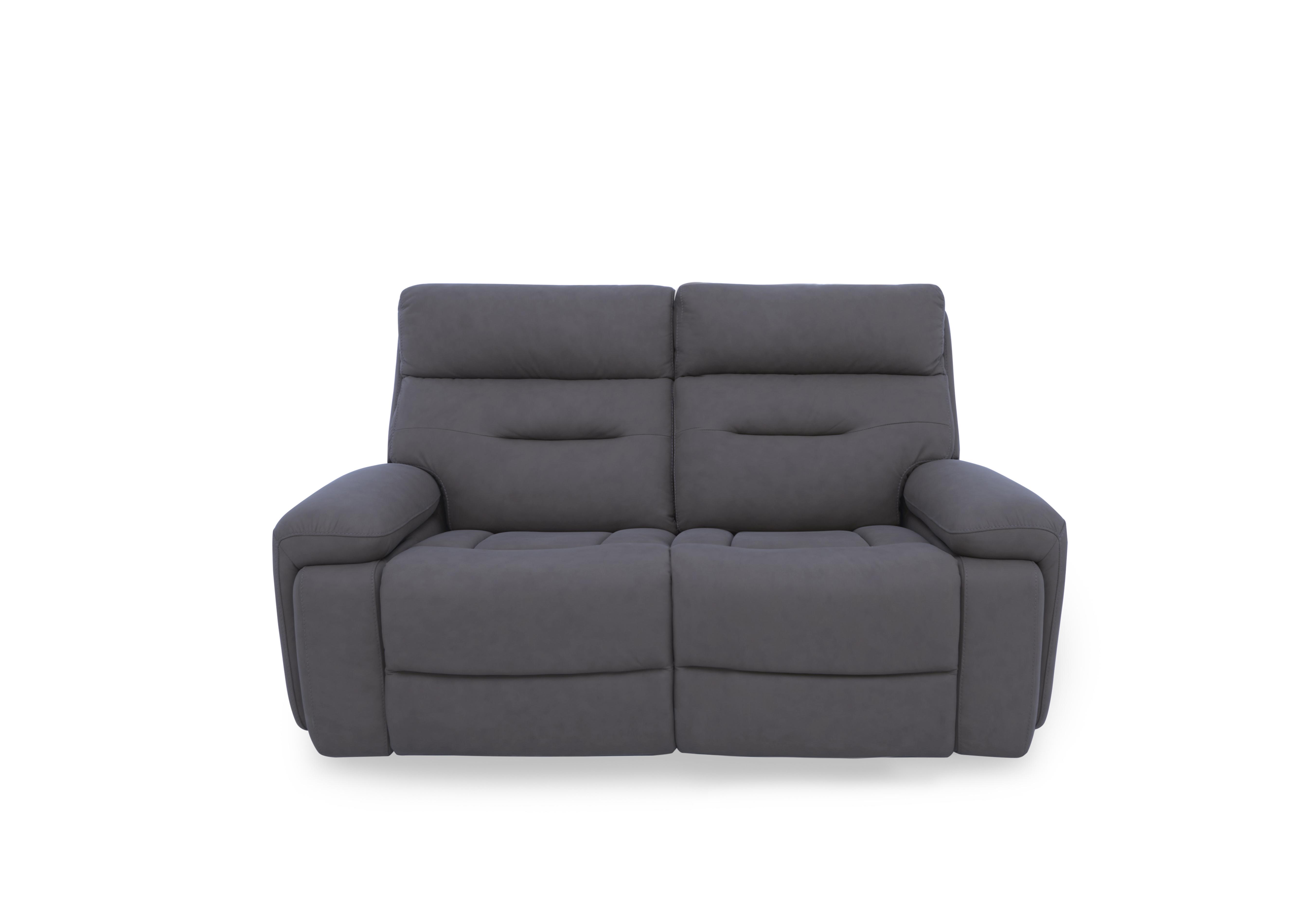 Cinemax 2 Seater Fabric Power Recliner Sofa with Power Headrests and Media Arms in Np-1107 Nappa Grey on Furniture Village