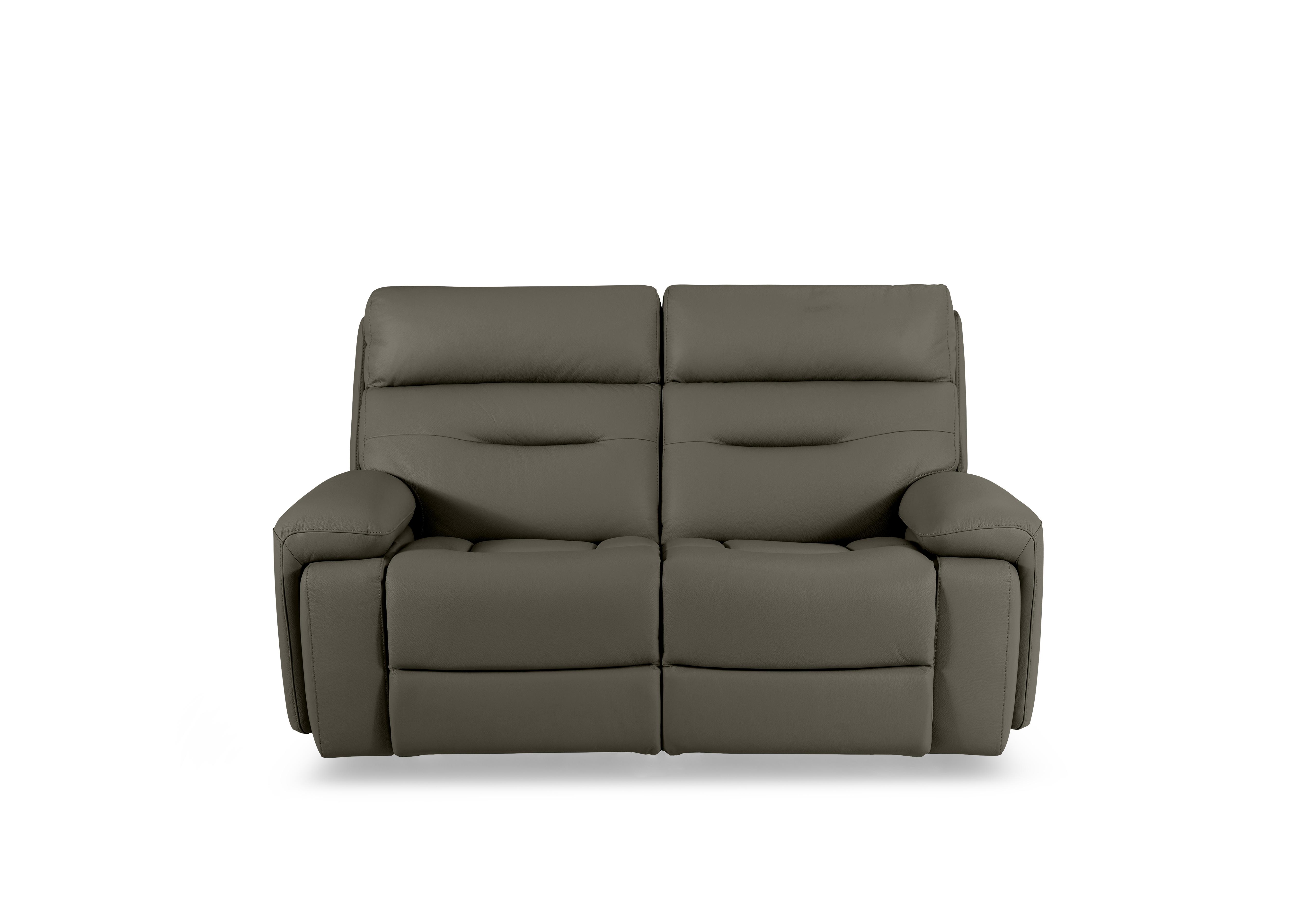 Cinemax 2 Seater Leather Power Recliner Sofa with Power Headrests and Media Arms in La-4829 Natural Olive on Furniture Village