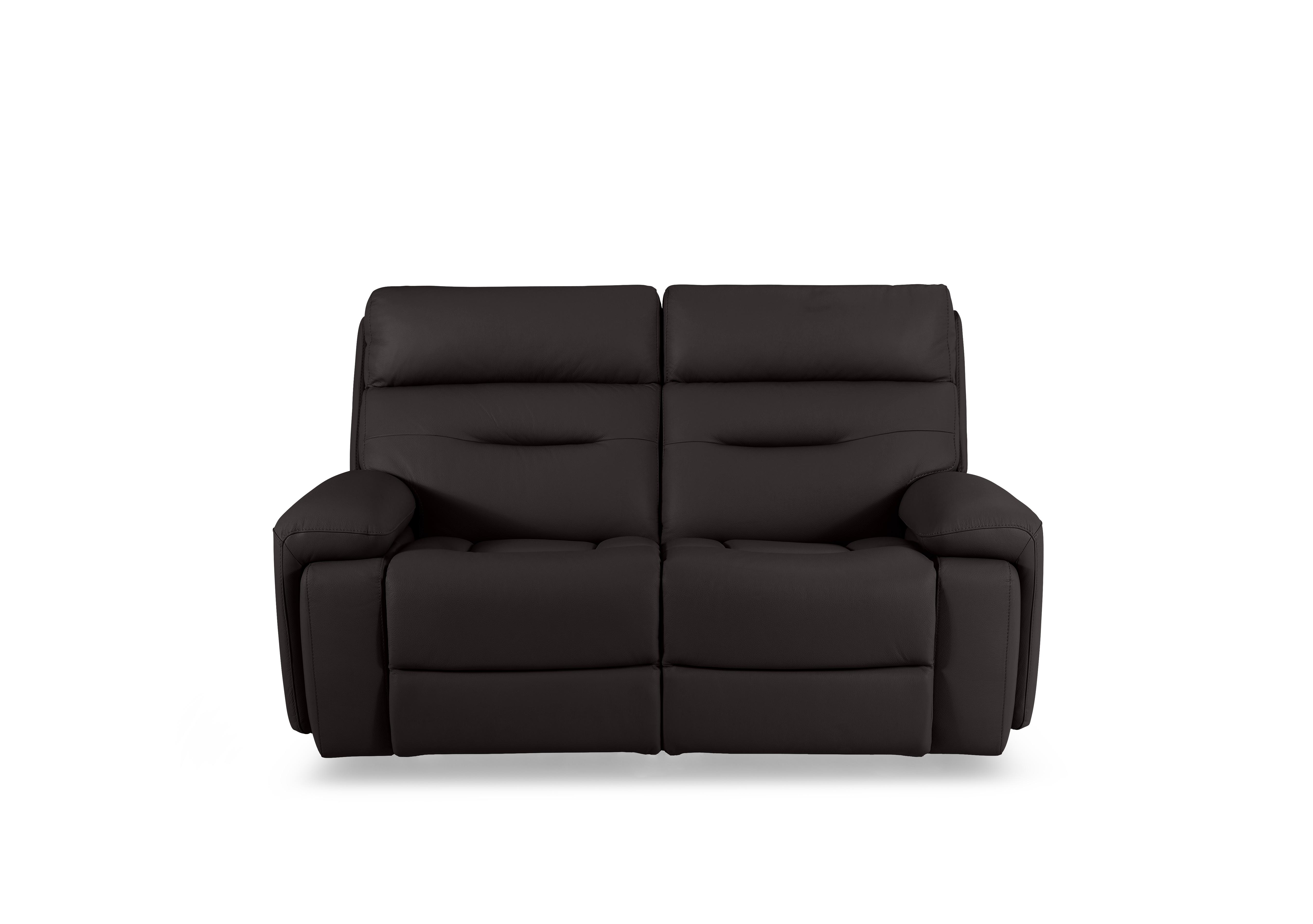 Cinemax 2 Seater Leather Power Recliner Sofa with Power Headrests and Media Arms in Lx-6413 Espresso on Furniture Village