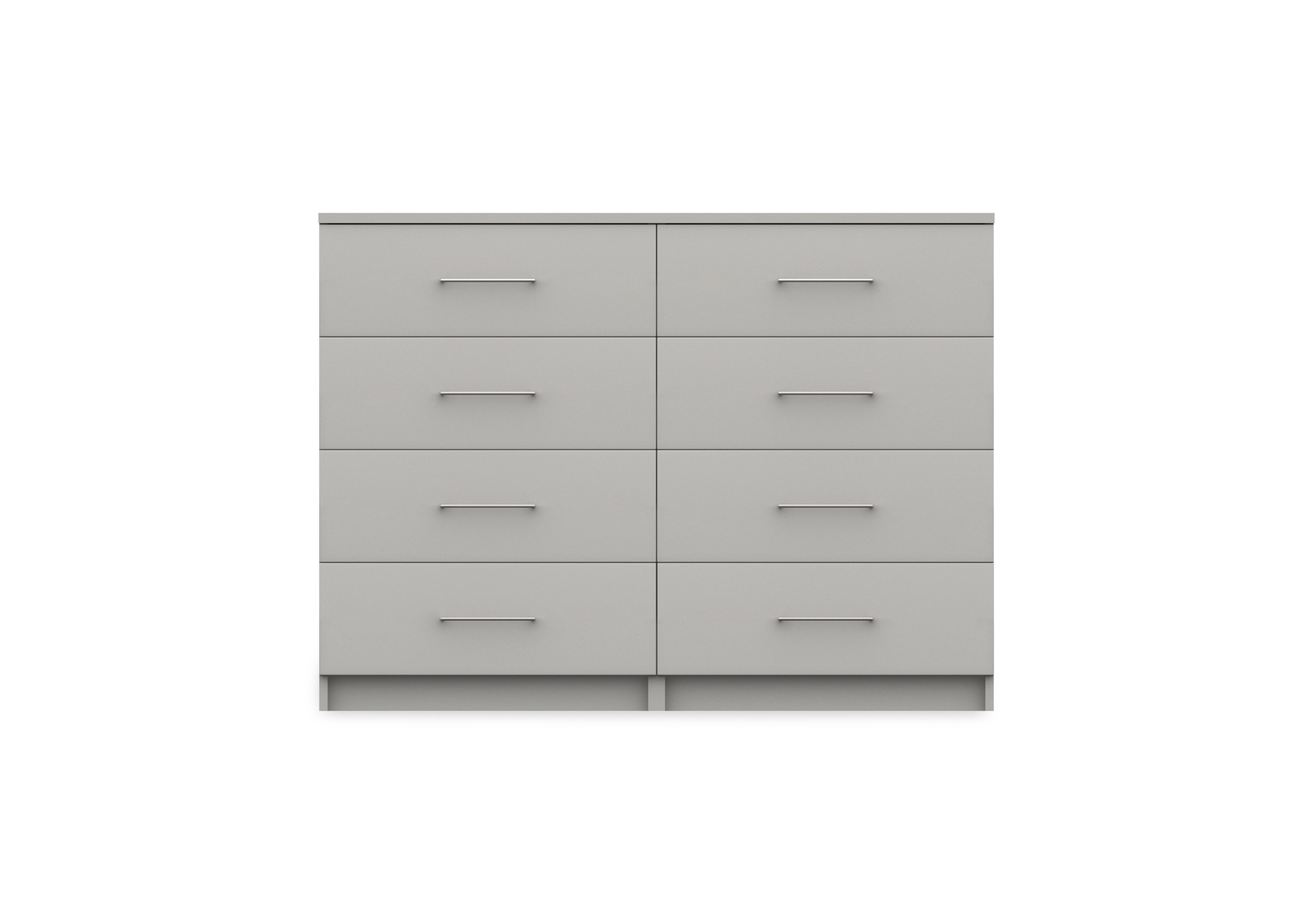 Castle 8 Drawer Chest in Grey Gloss on Furniture Village