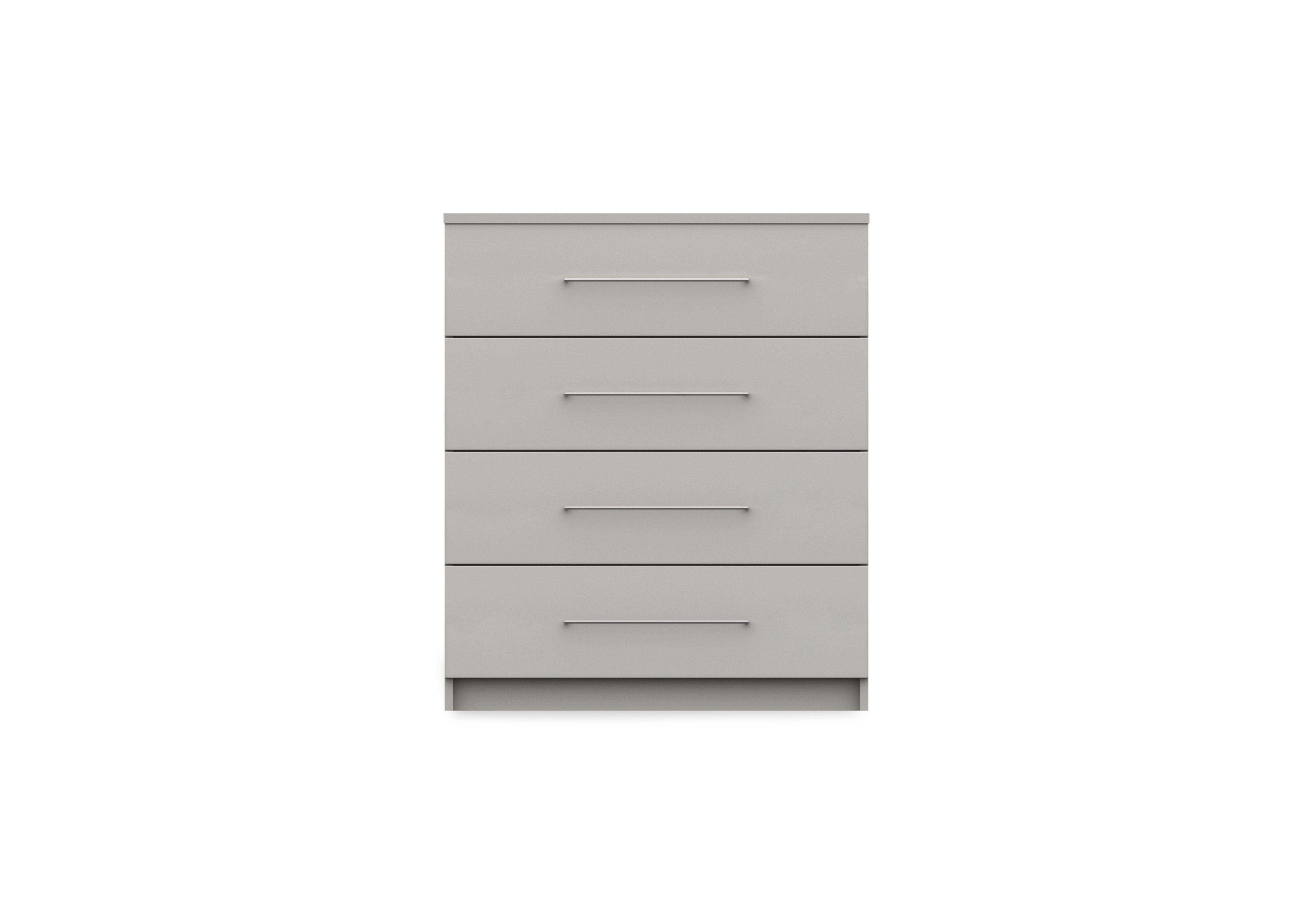 Castle 4 Drawer Chest in Grey Gloss on Furniture Village