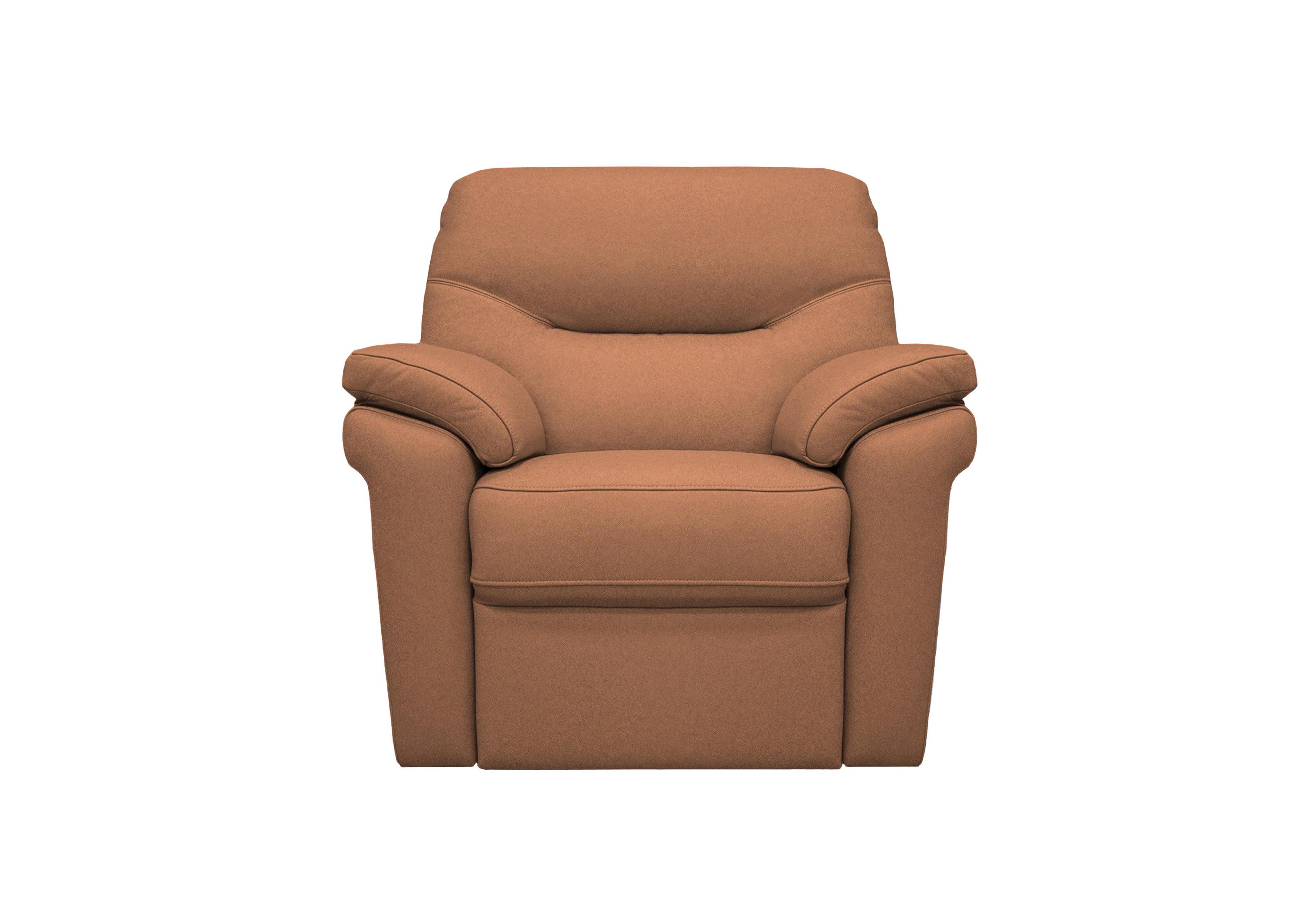 Seattle Leather Power Recliner Armchair with Power Lumbar and Heated Seat in N001 Texas Tan on Furniture Village