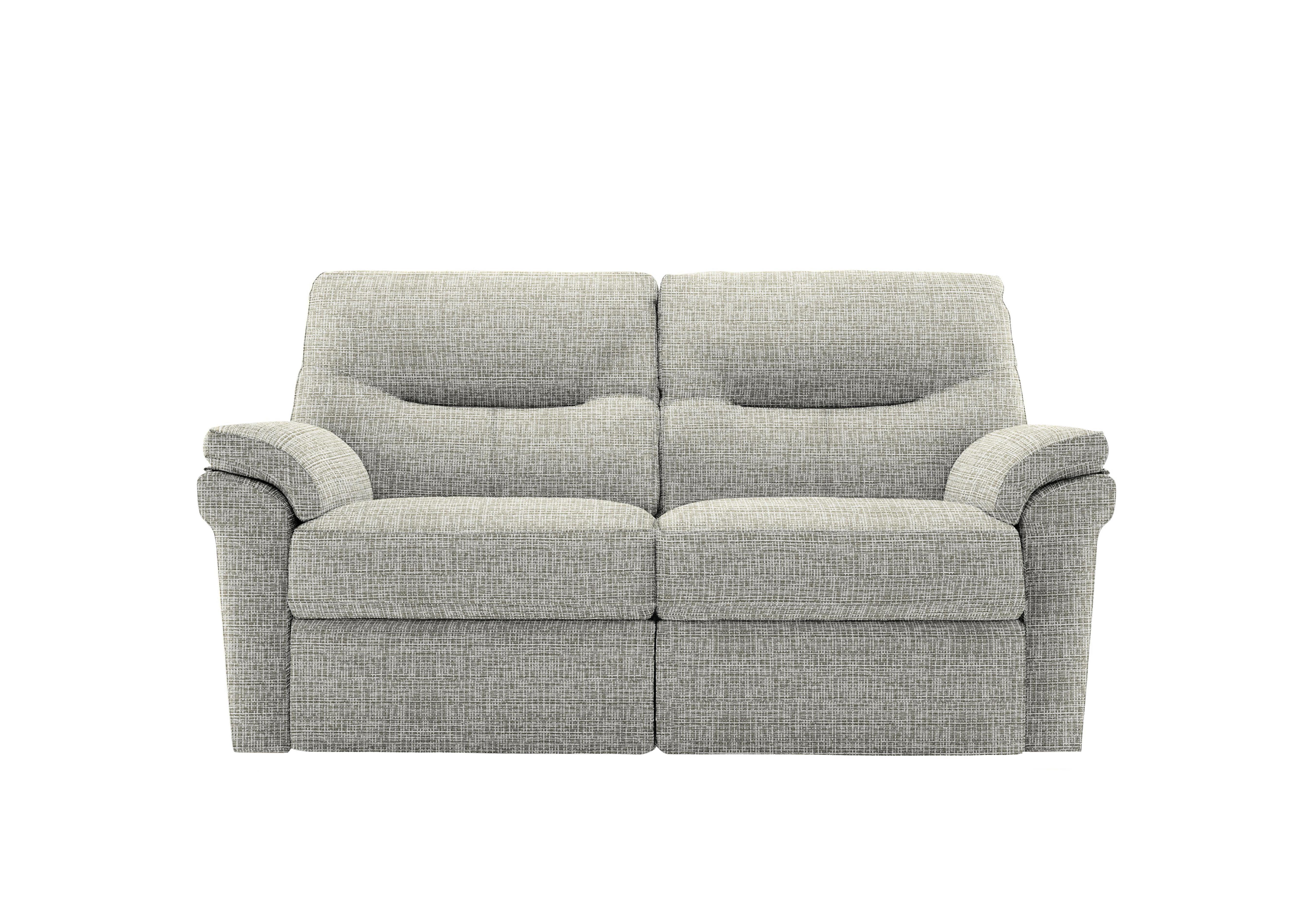 Seattle 2 Seater Fabric Power Recliner Sofa with Power Lumbar and Heated Seats in B921 Waffle Smoke on Furniture Village