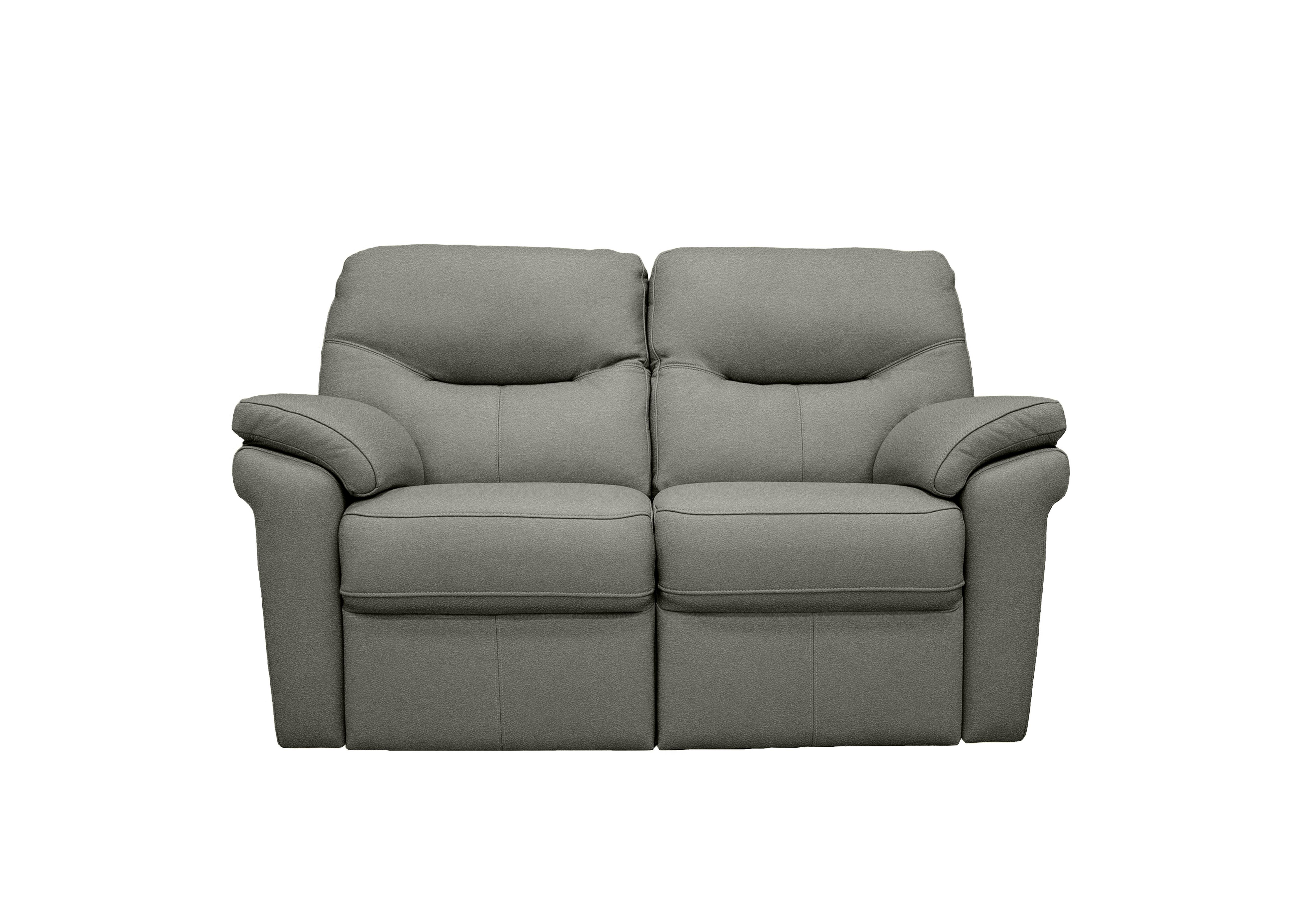 Seattle 2 Seater Leather Power Recliner Sofa with Heated Seats in H008 Durham Steel on Furniture Village