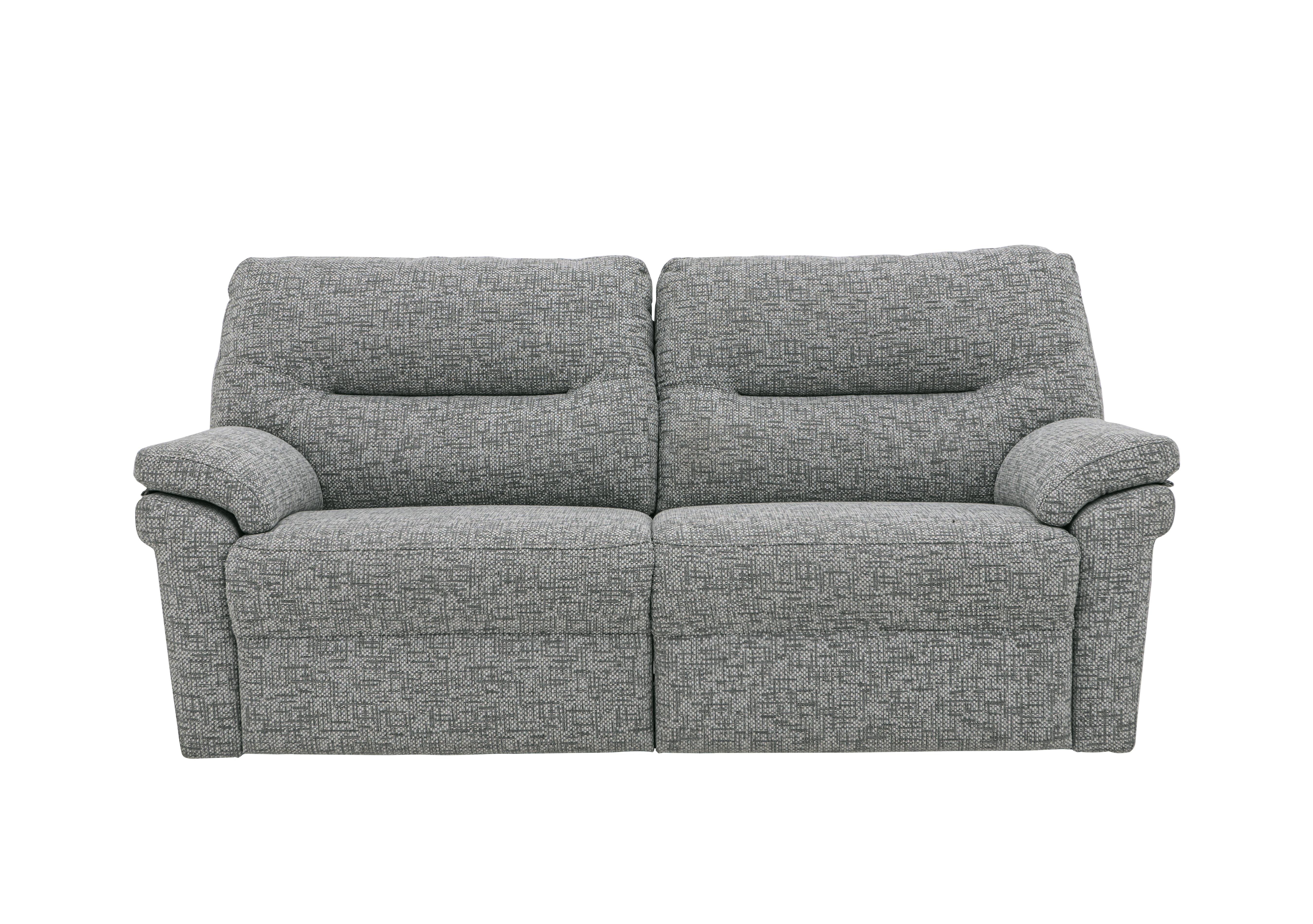 Seattle 3 Seater Fabric Power Recliner Sofa with Heated Seats in B030 Remco Light Grey on Furniture Village