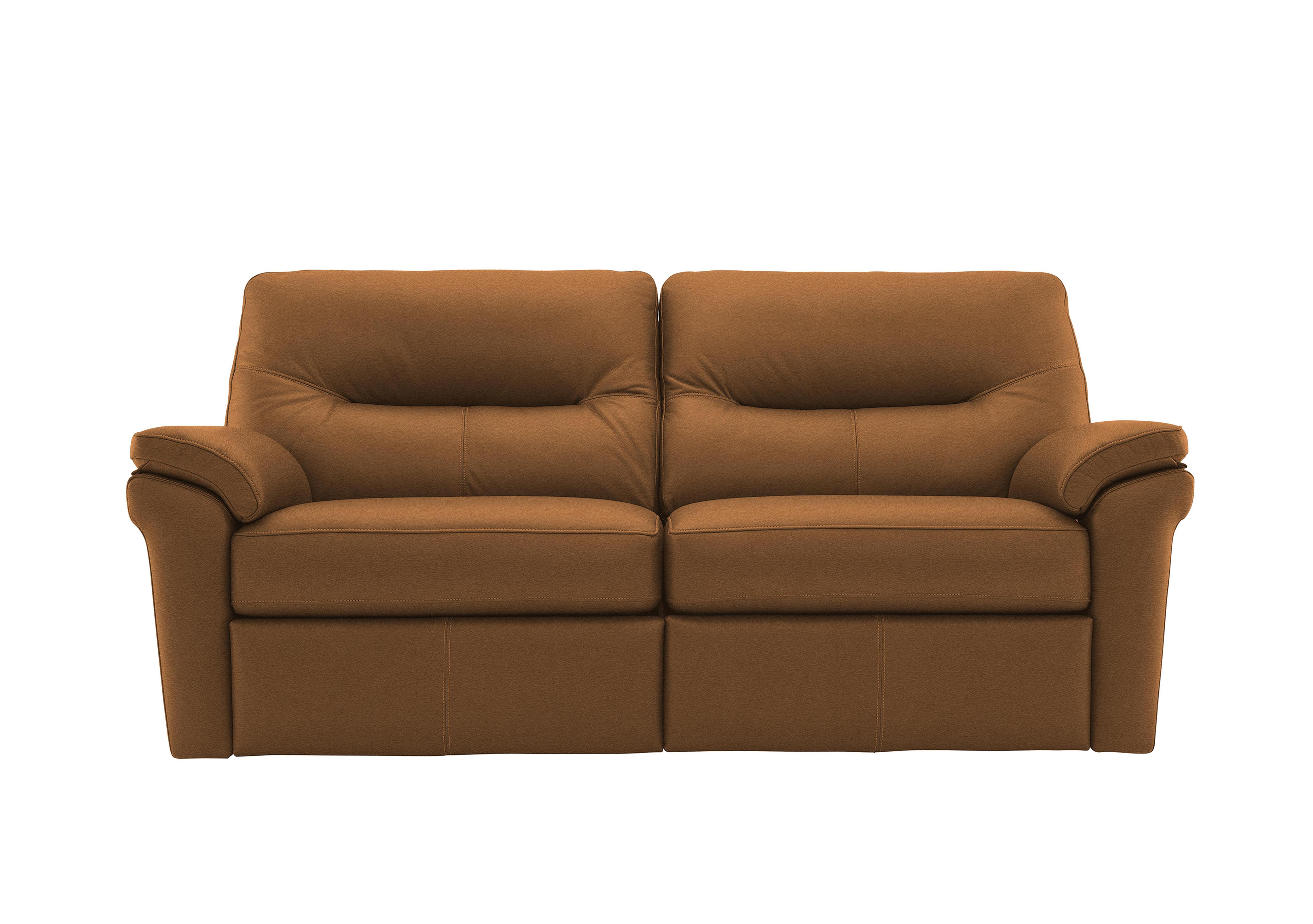Seattle 3 Seater Leather Power Recliner Sofa with Heated Seats in L847 Cambridge Tan on Furniture Village
