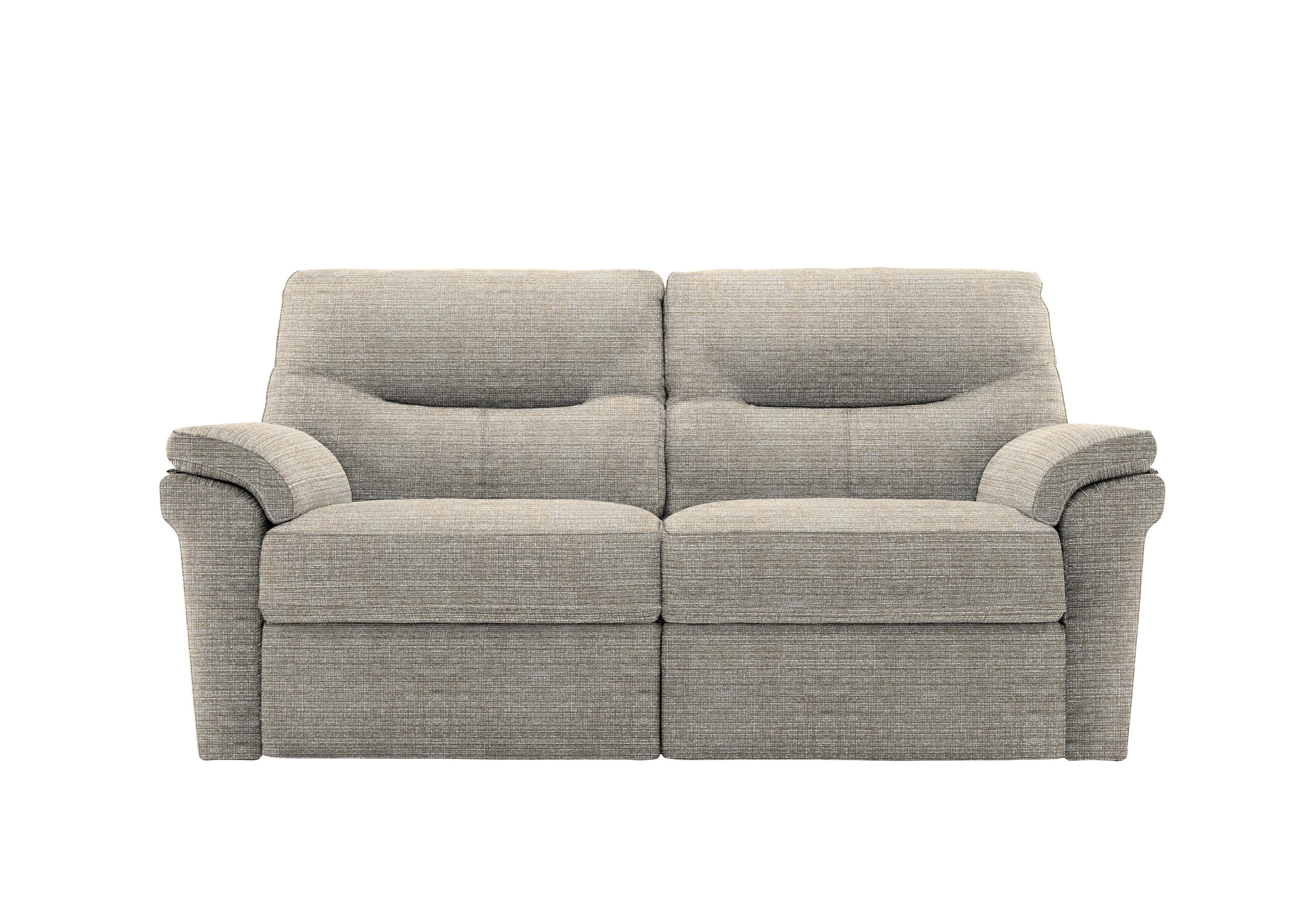 Seattle 2.5 Seater Fabric Power Recliner Sofa with Heated Seats in A006 Yarn Shale on Furniture Village