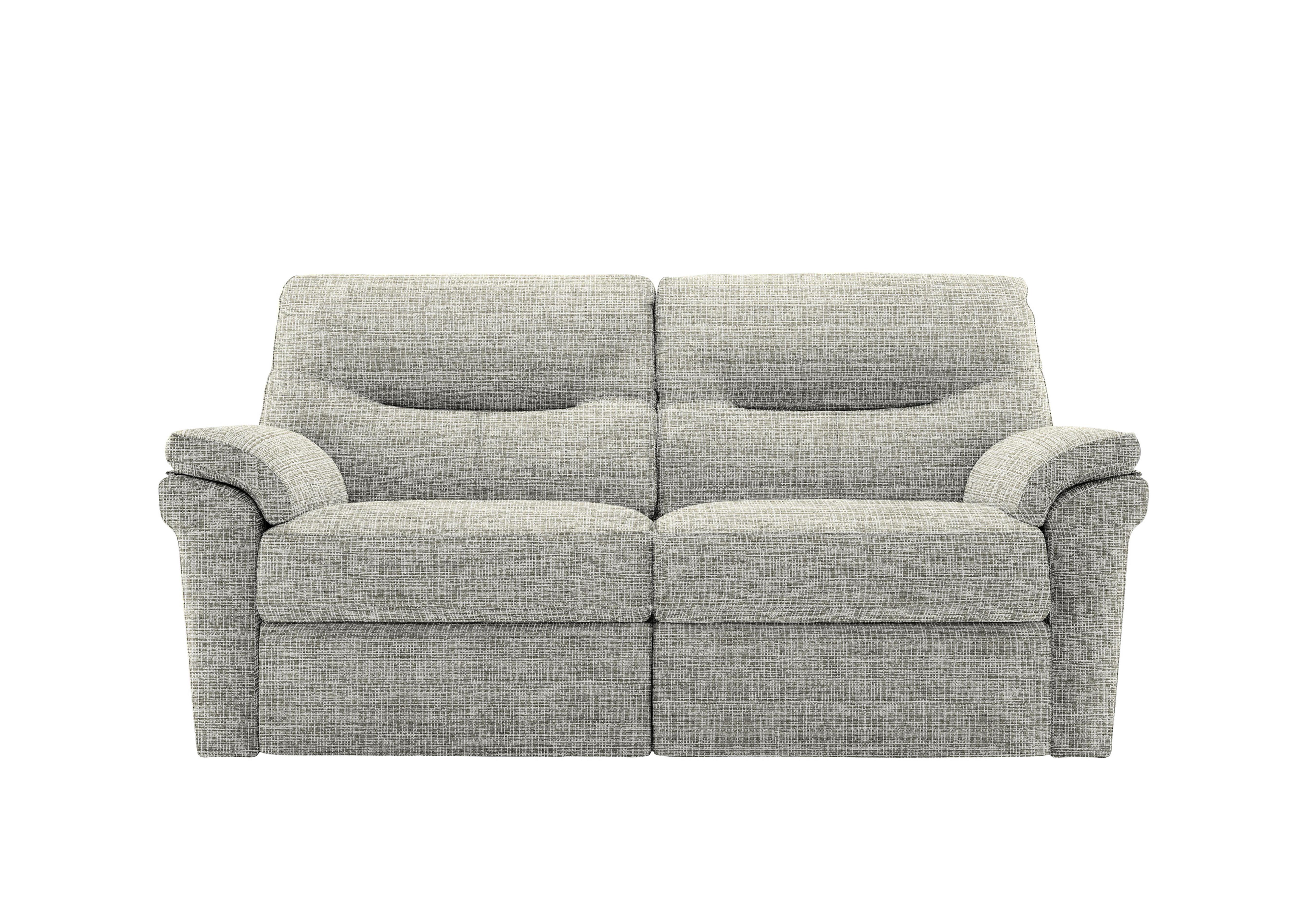 Seattle 2.5 Seater Fabric Power Recliner Sofa with Heated Seats in B921 Waffle Smoke on Furniture Village