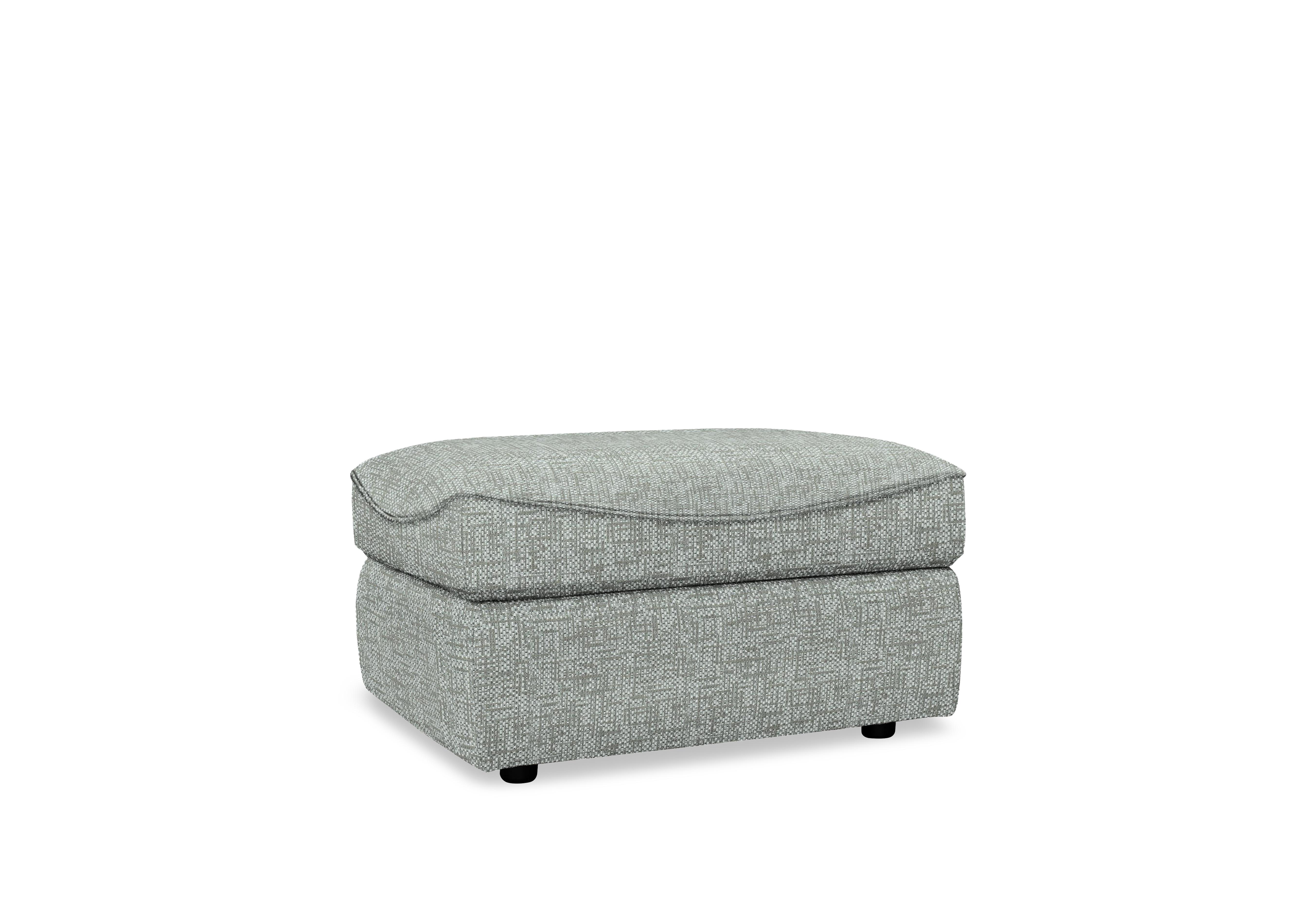 Amesbury Fabric Storage Footstool in B030 Remco Light Grey on Furniture Village