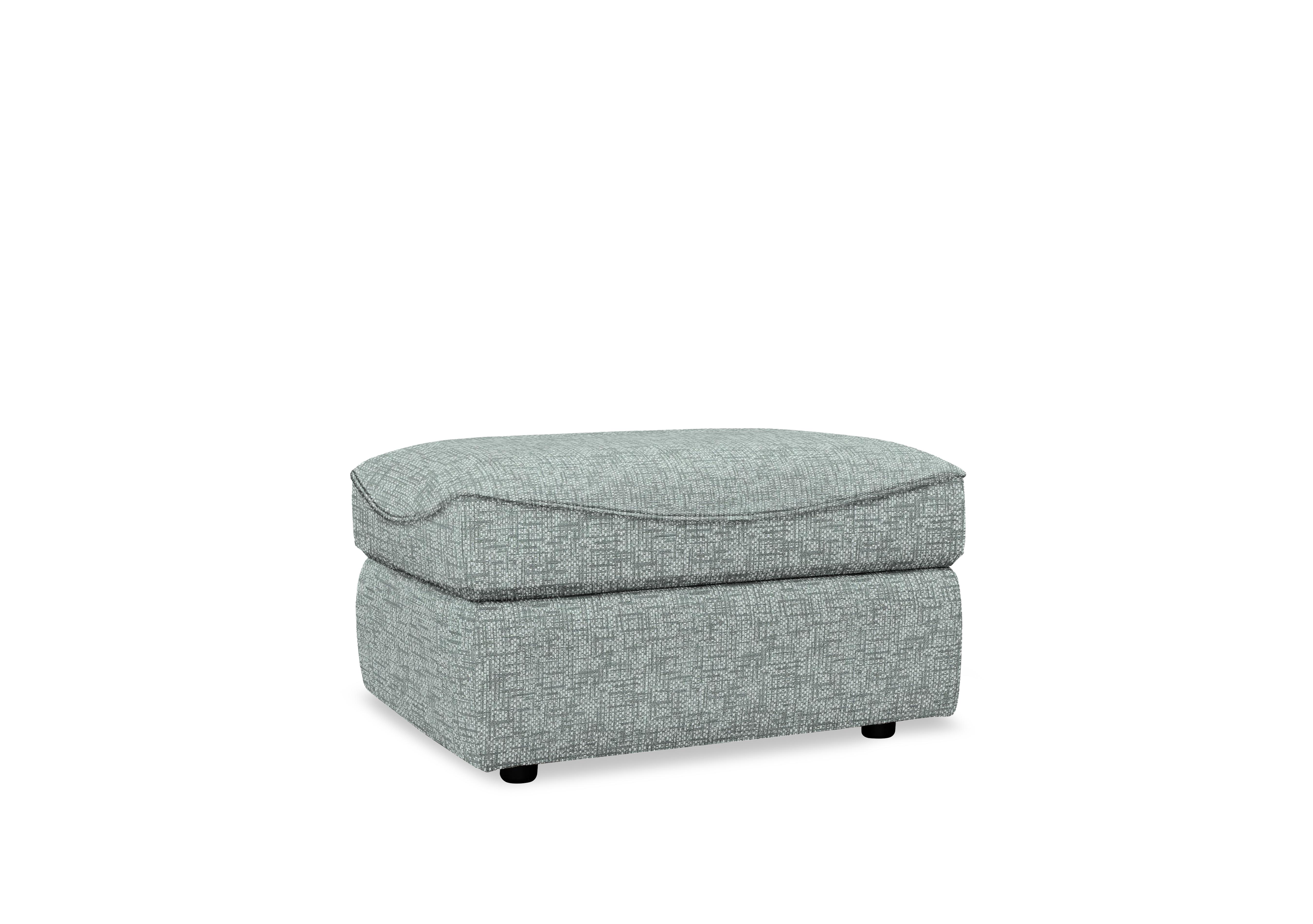 Amesbury Fabric Storage Footstool in B032 Remco Duck Egg on Furniture Village