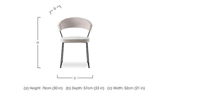 New York Pair of Black Metal Leg Dining Chairs in  on Furniture Village