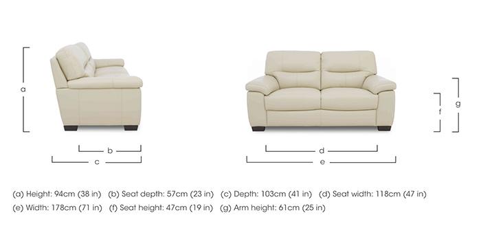 Hetty 2 Seater Leather Sofa in  on Furniture Village