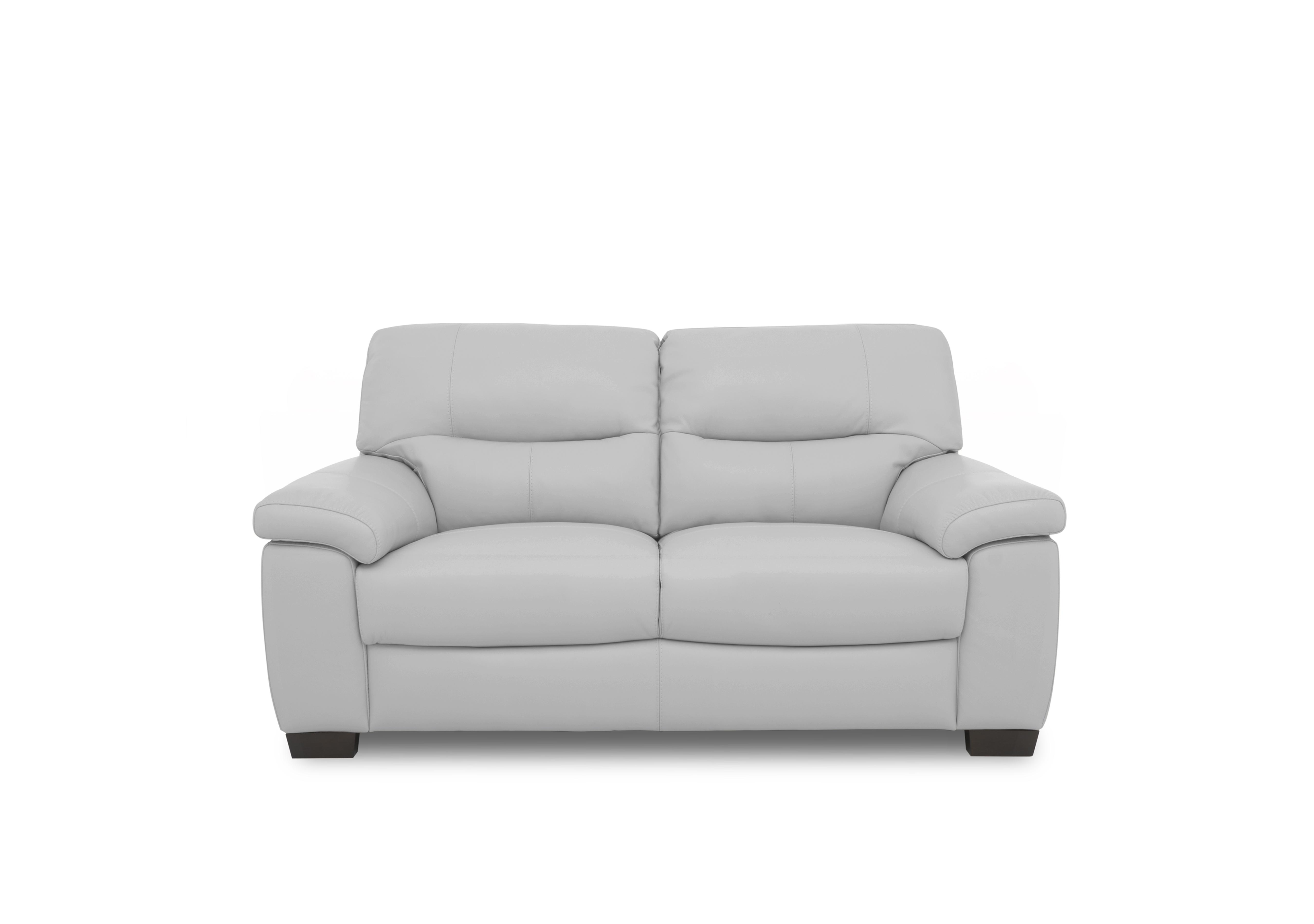 Hetty 2 Seater Leather Sofa in Nc-251e Grey on Furniture Village