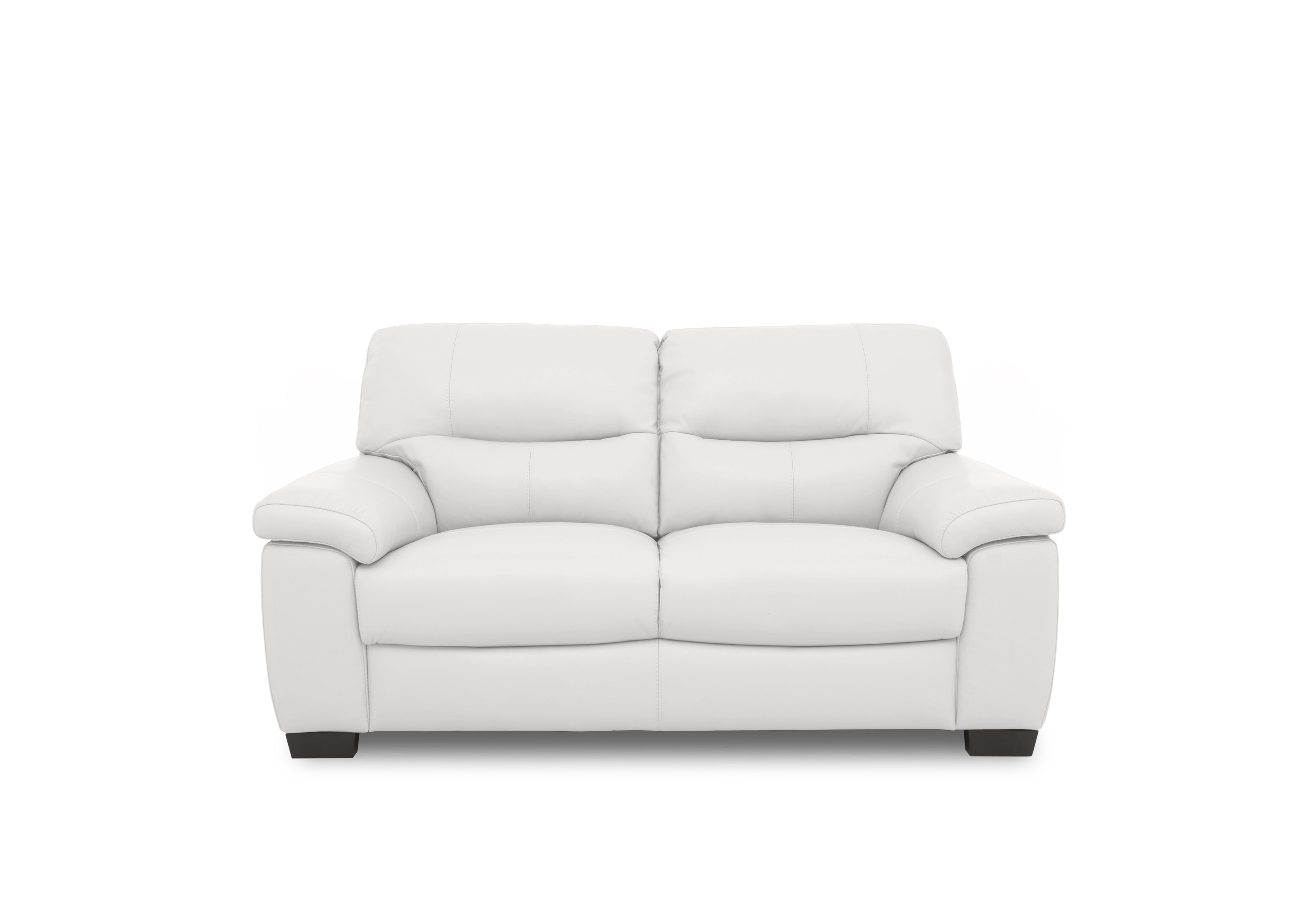Hetty 2 Seater Leather Sofa in Nc-744d Star White on Furniture Village