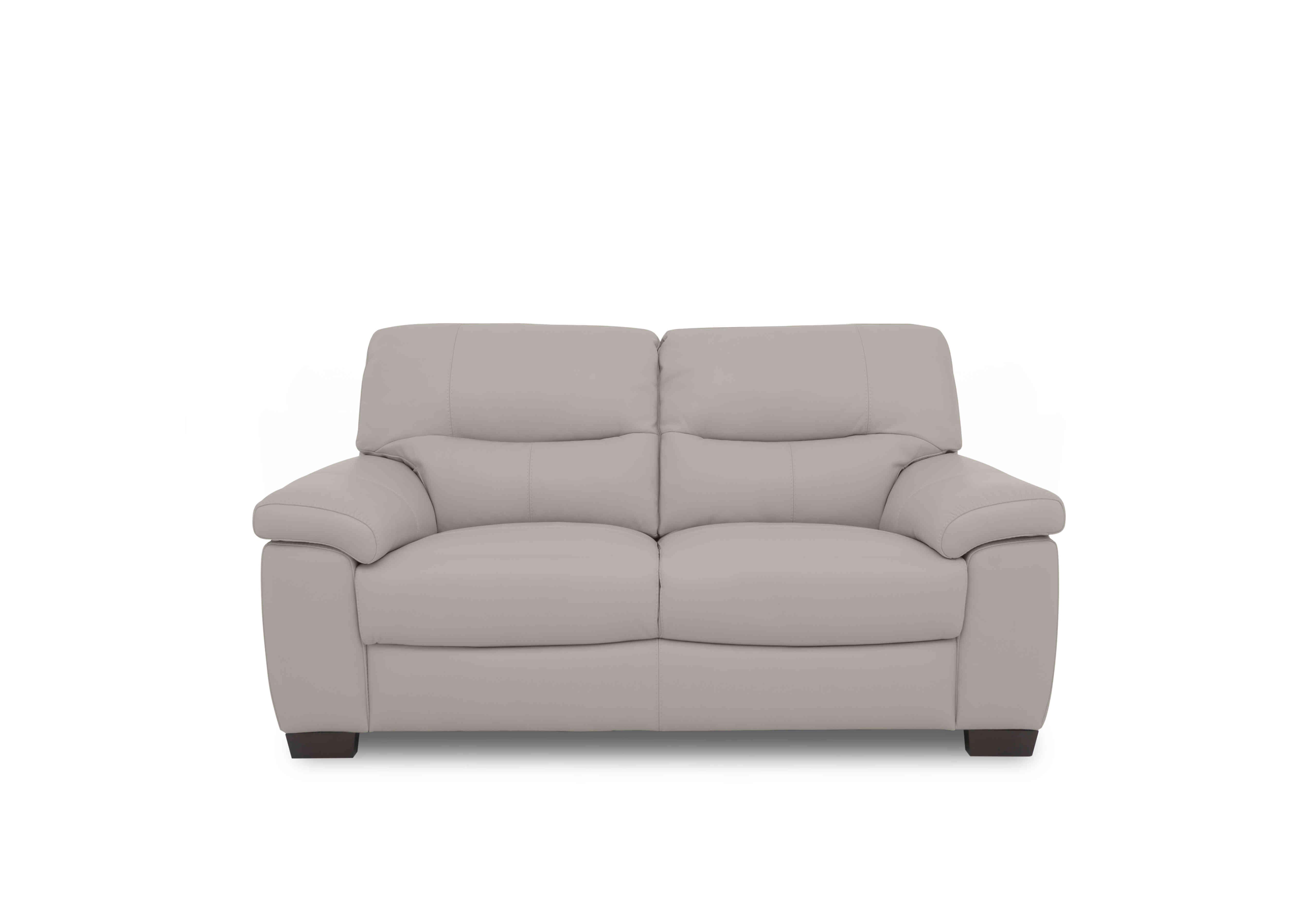 Hetty 2 Seater Leather Sofa in Nc-946b Feather Grey on Furniture Village