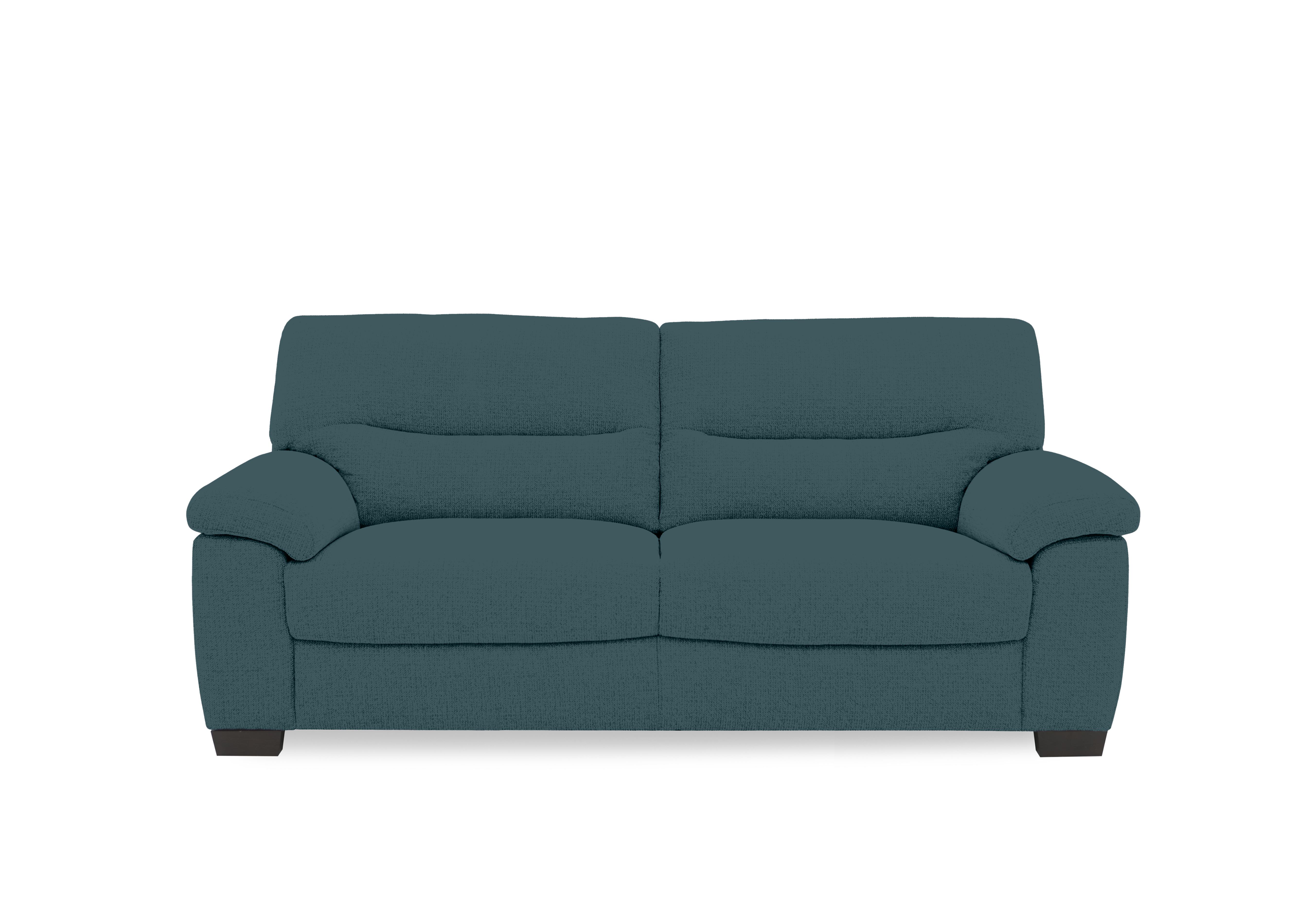 Hetty 3 Seater Fabric Sofa in Fab-Can-R340 Peacock on Furniture Village
