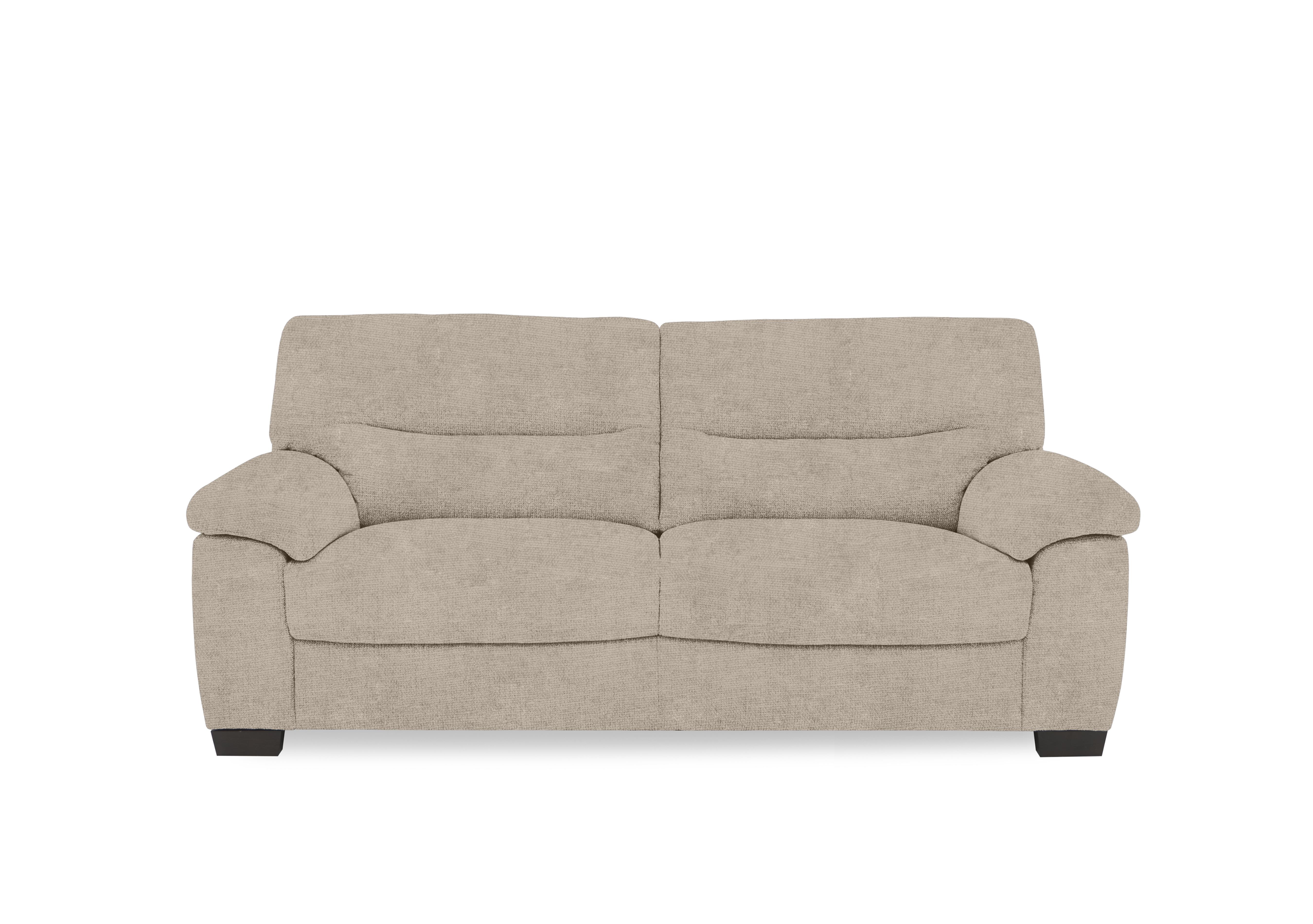 Hetty 3 Seater Fabric Sofa in Fab-Coe-R120 Light Khaki on Furniture Village