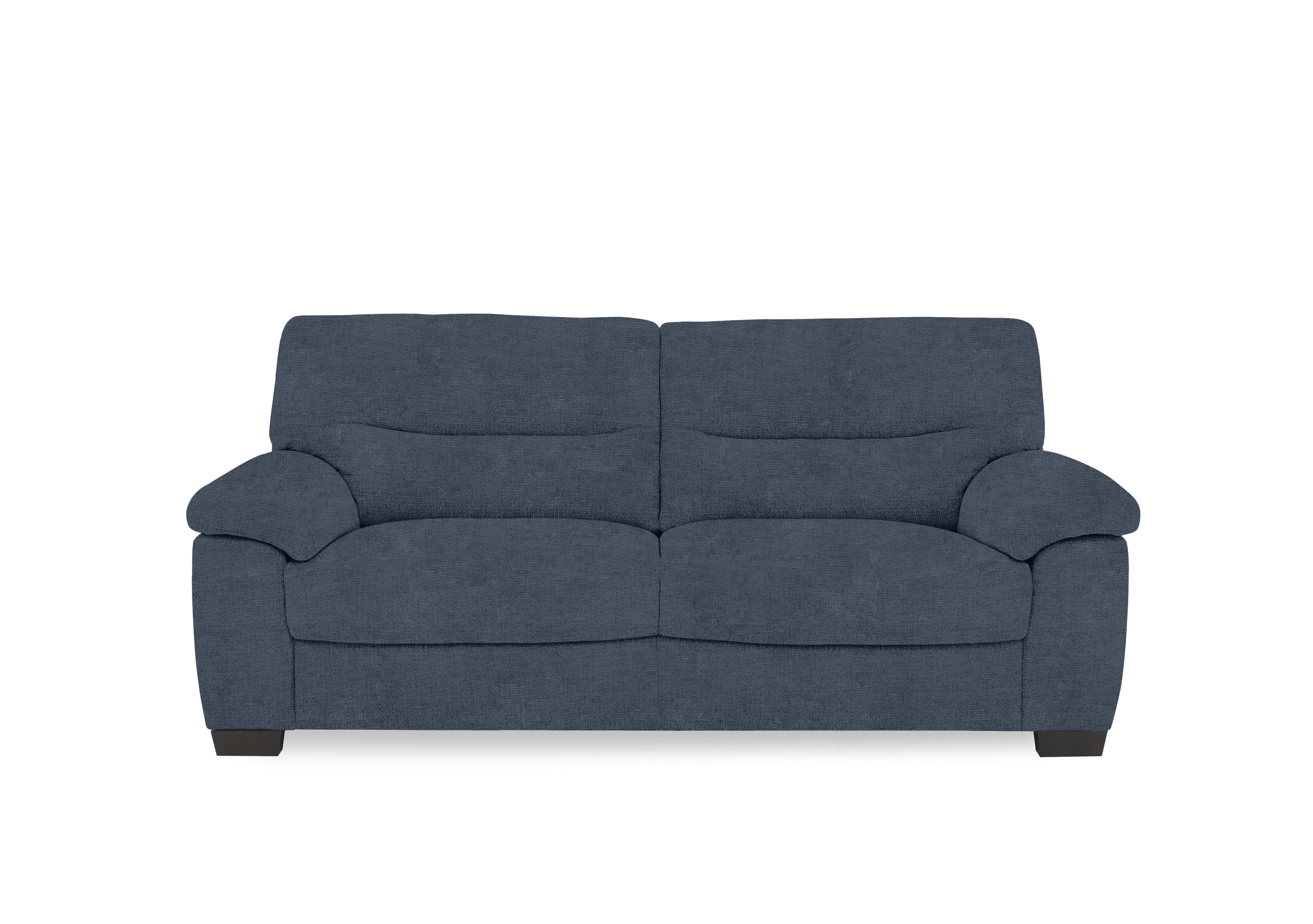 Hetty 3 Seater Fabric Sofa in Fab-Coe-R303 Silverish Blue on Furniture Village