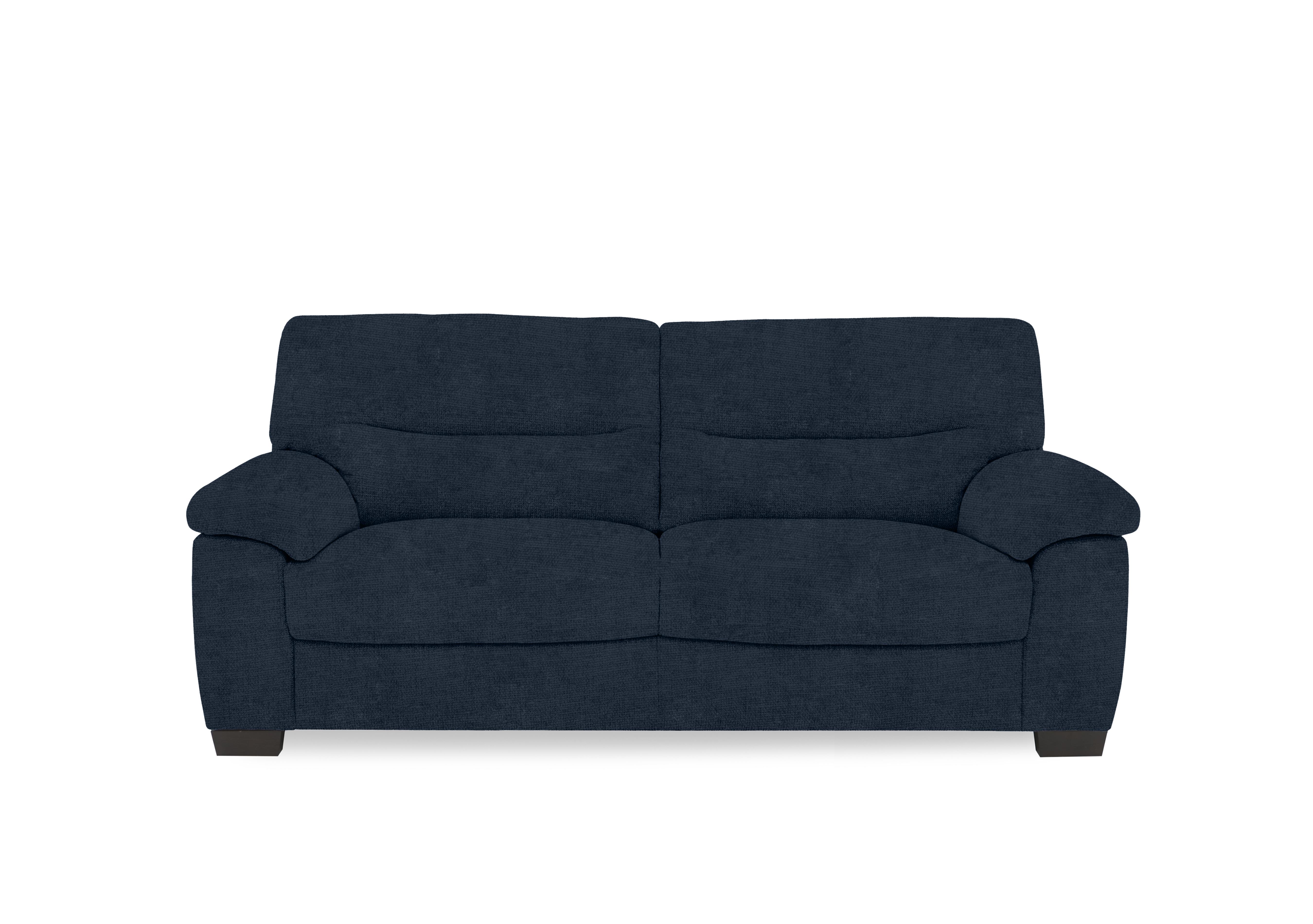 Hetty 3 Seater Fabric Sofa in Fab-Coe-R304 Navy Blue on Furniture Village