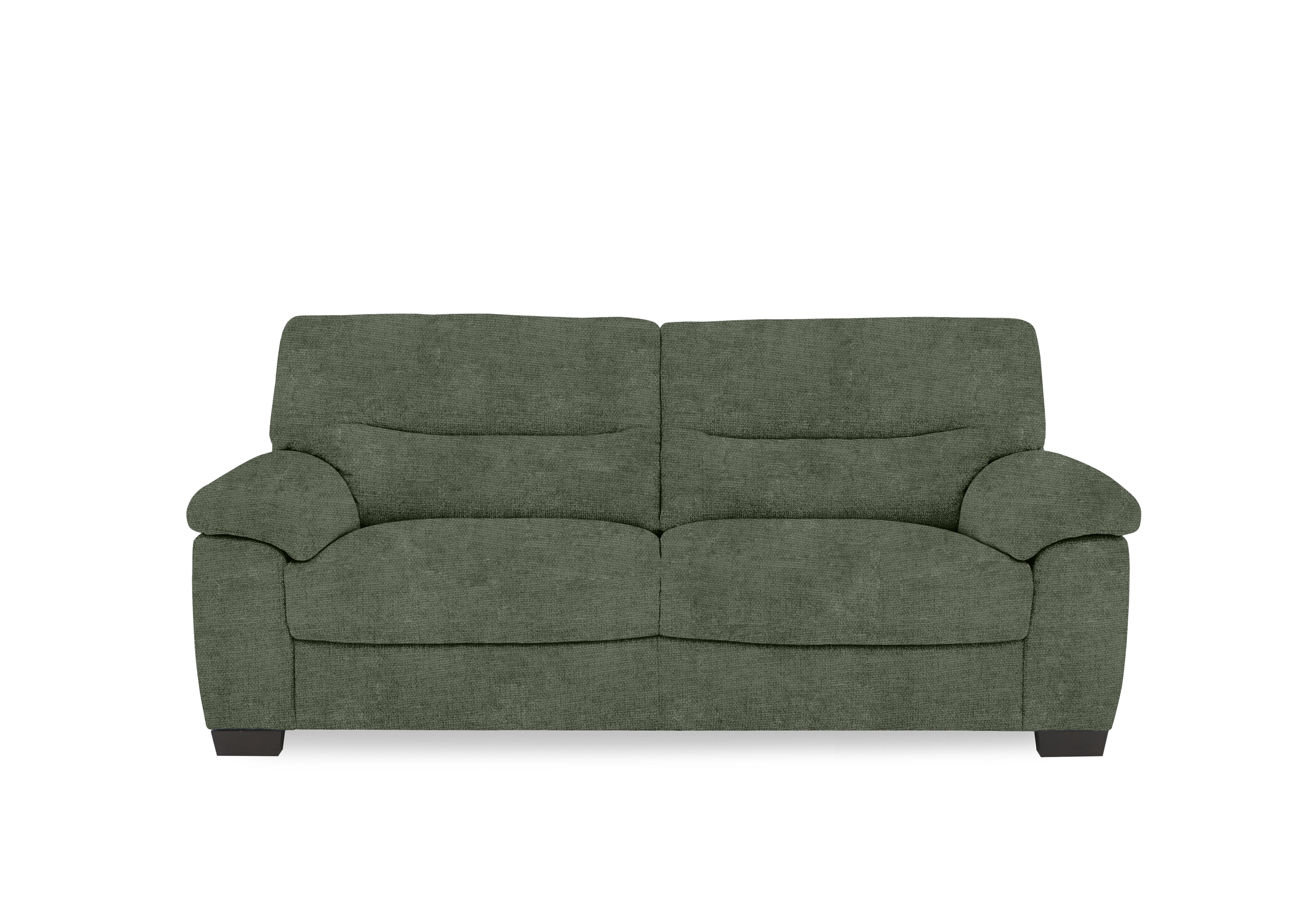 Hetty 3 Seater Fabric Sofa in Fab-Coe-R801 Olive Green on Furniture Village