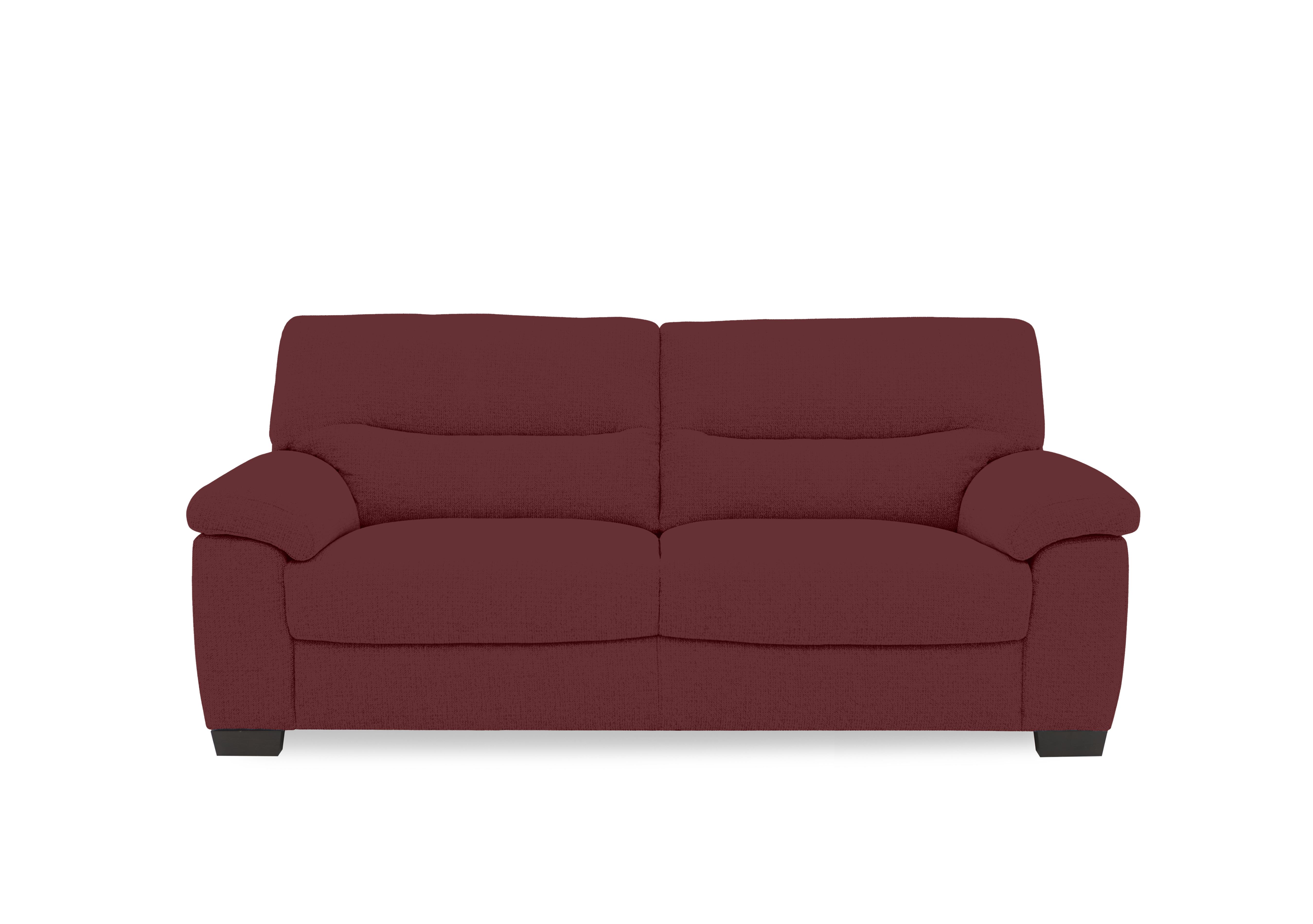 Hetty 3 Seater Fabric Sofa in Fab-Meg-R65 Burgundy on Furniture Village
