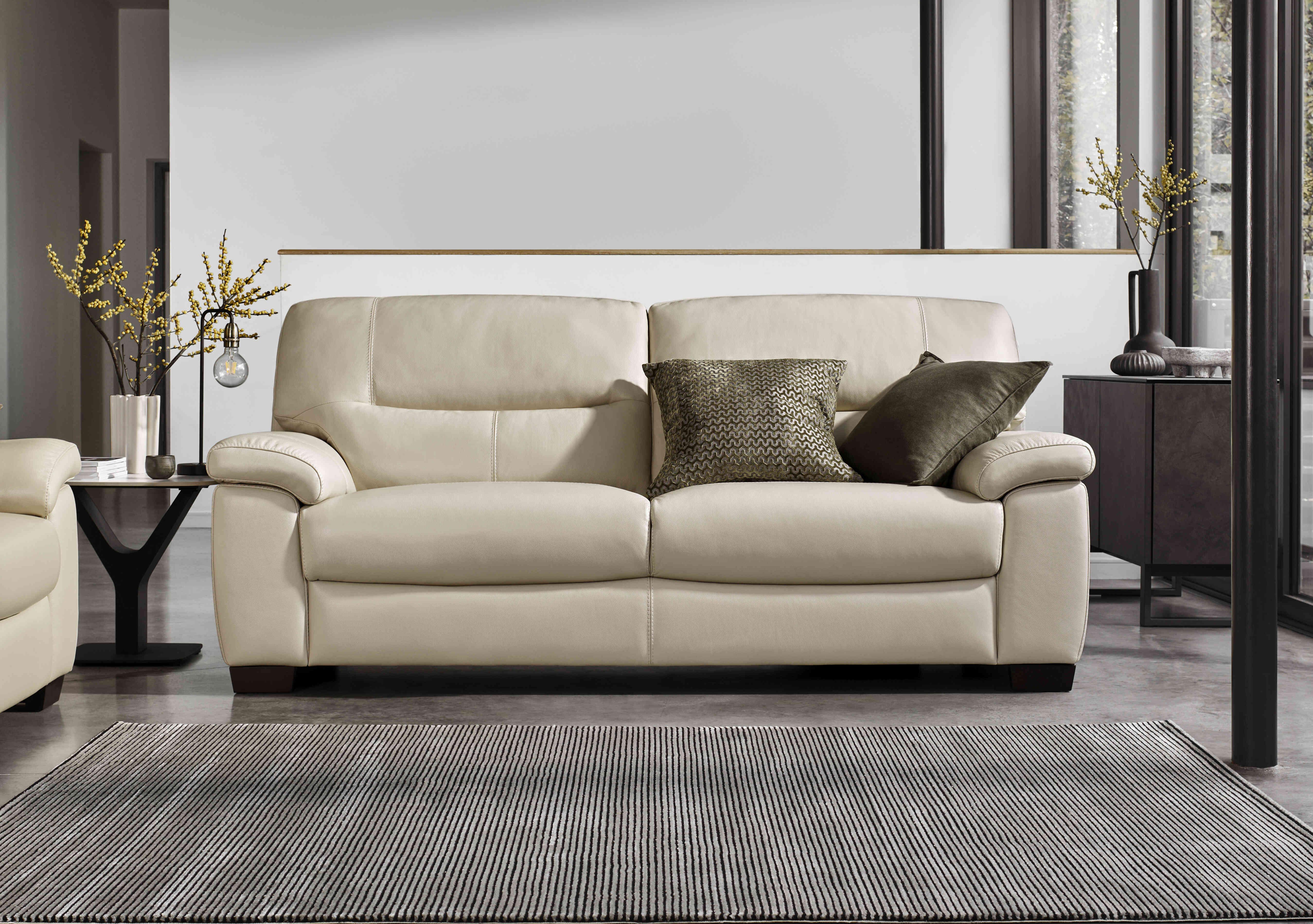 Hetty 3 Seater Leather Sofa in  on Furniture Village