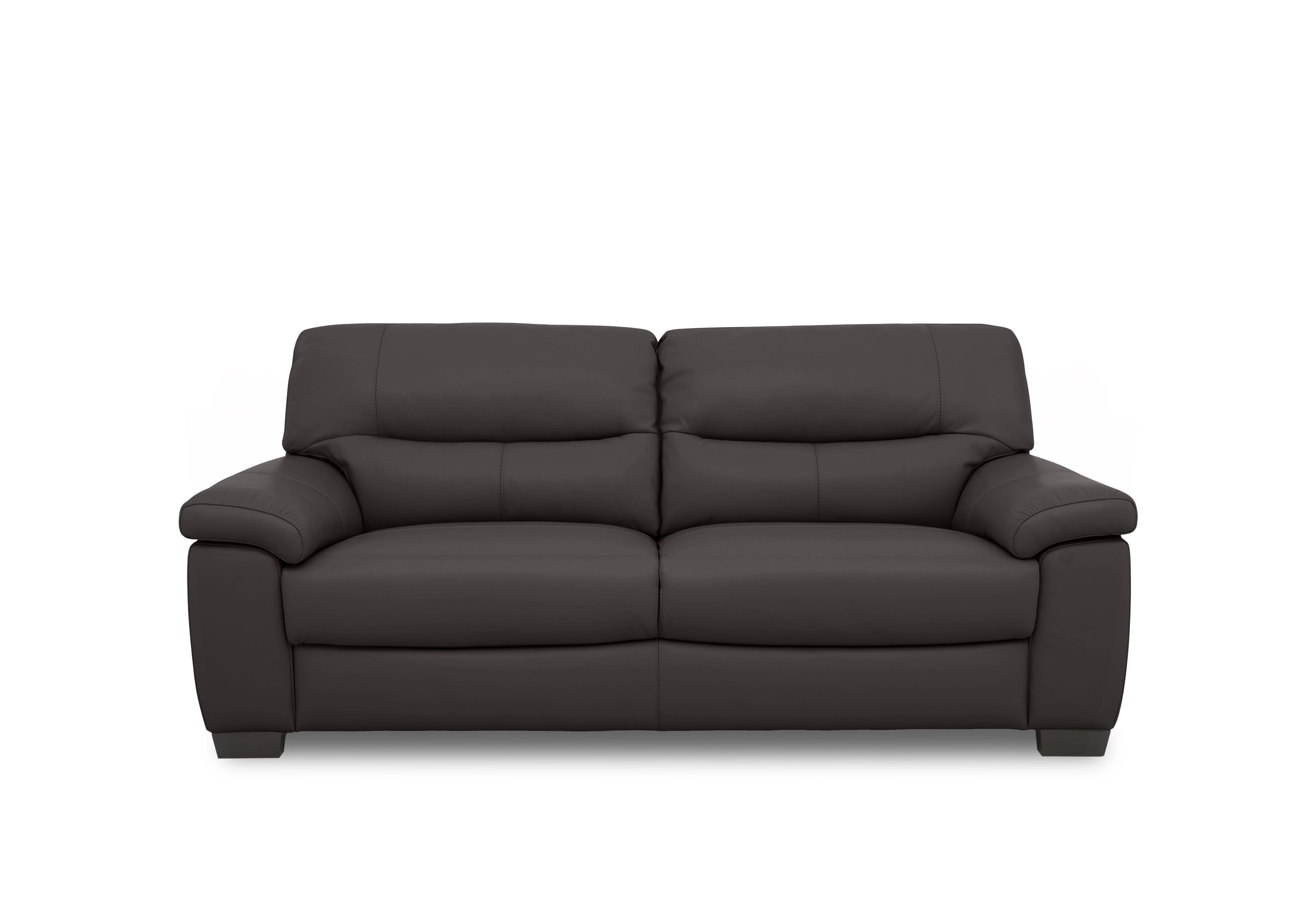 Hetty 3 Seater Leather Sofa in Nc-037c Walnut on Furniture Village