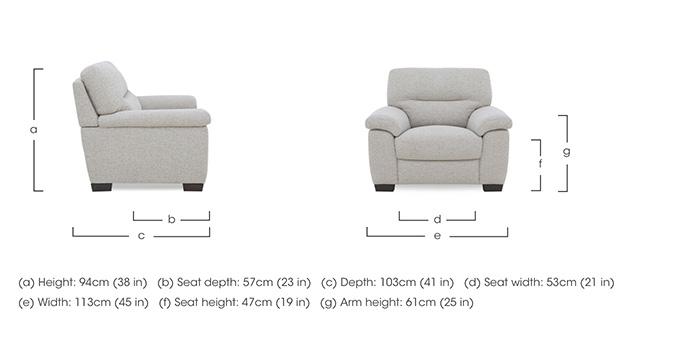 Hetty Fabric Chair in  on Furniture Village