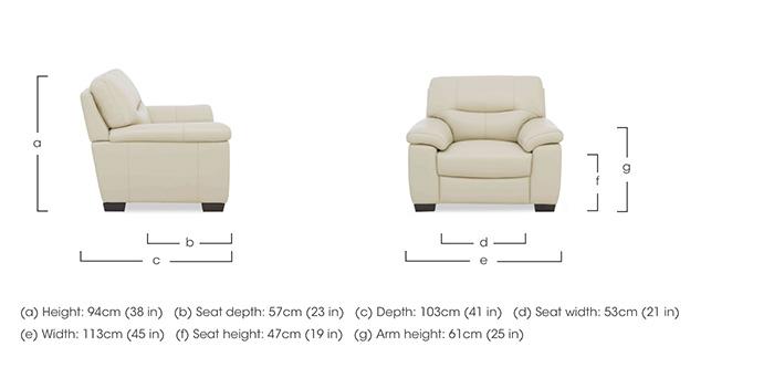 Hetty Leather Chair in  on Furniture Village