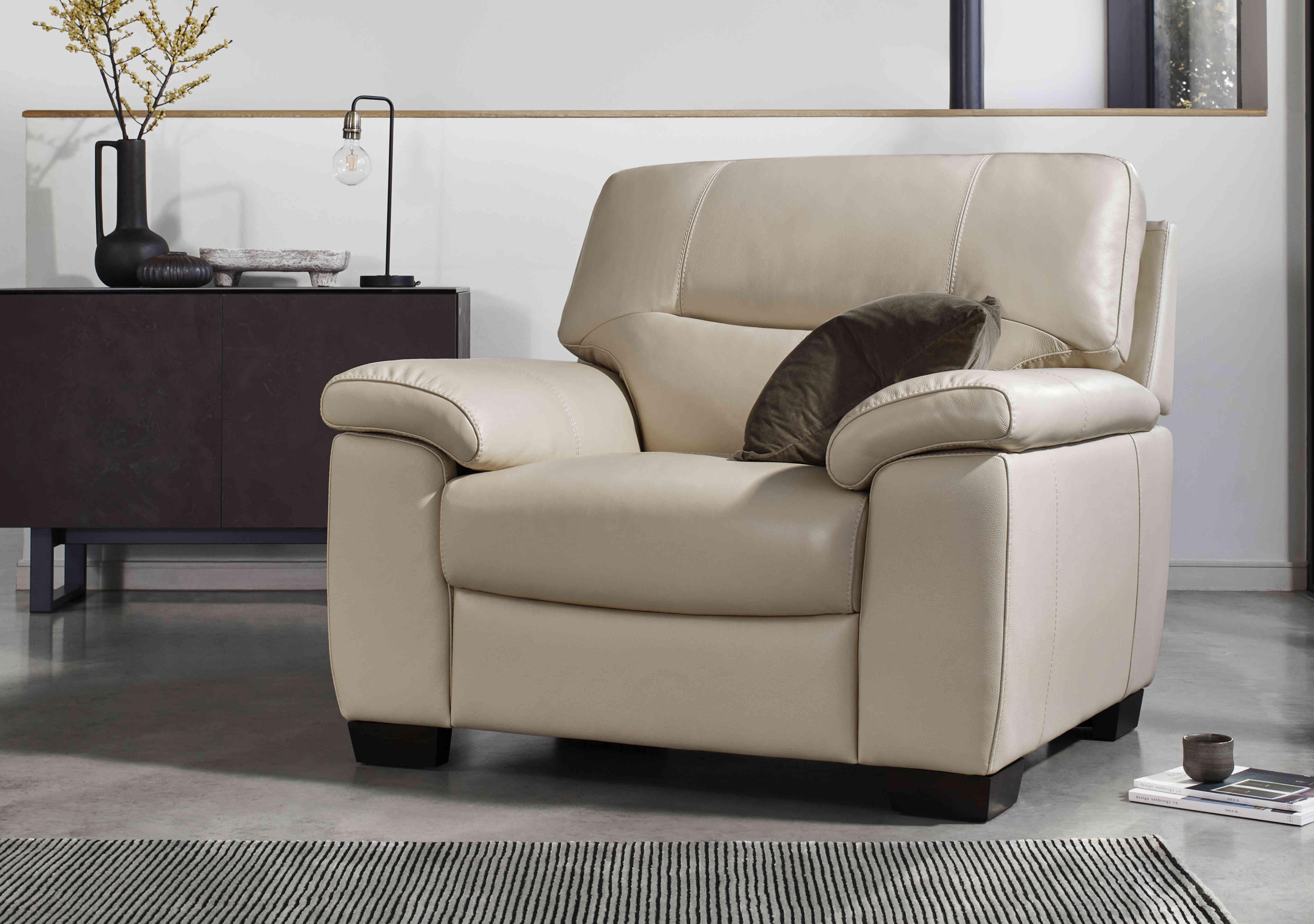Hetty Leather Chair in  on Furniture Village